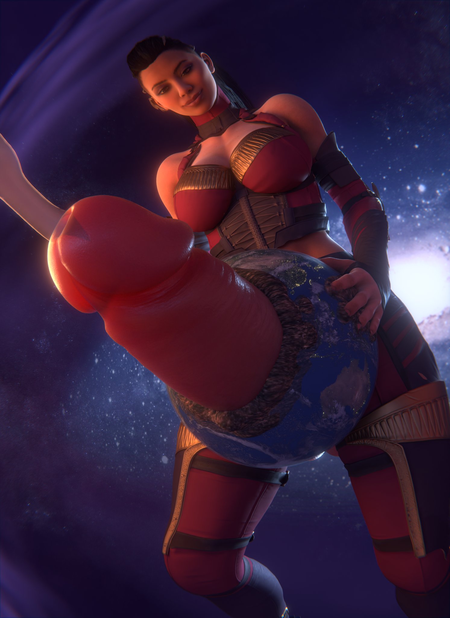 1futa, 3d, asian, asian futa, big breasts, big cock, big penis, bootygts, breasts, clothed, clothed futa, cock, cum, cumming, female, futa giantess, futa only, futanari, giantess, huge cock, hyper giantess, intersex, large boobs, large breasts, macro, macro female, massive cock, massive penis, mileena, mileena (new era), mortal kombat, mortal kombat 1 (2023), onahole planet, penis, planet destruction, planetary macro