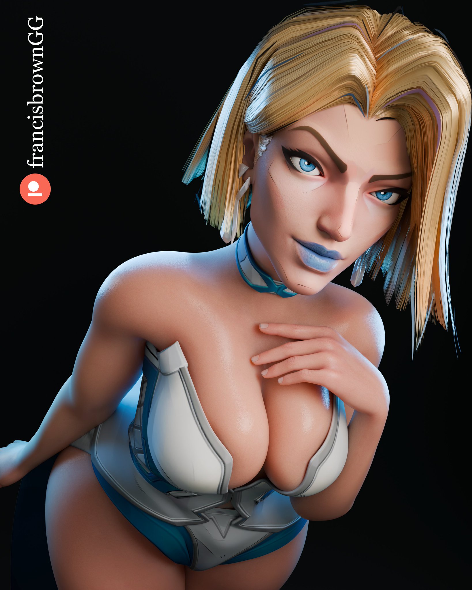 1girls, 3d, ass, big ass, big breasts, big thighs, blonde female, blonde hair, blue lipstick, bob cut, breasts, bust, busty, caucasian, caucasian female, chest, closed mouth, closed mouth smile, curvaceous, curvy, curvy figure, emma frost, emma frost (marvel rivals), female, francis brown, hellfire club, hips, hourglass figure, huge ass, huge breasts, huge thighs, large ass, large breasts, large thighs, legs, leotard, light skin, light-skinned female, looking at viewer, marvel, marvel comics, marvel rivals, mature, mature female, mutant, mutant (marvel), slim waist, smile, smiling, smiling at viewer, thick, thick hips, thick legs, thick thighs, thighs, voluptuous, waist, white queen, wide hips, wide thighs, x-men