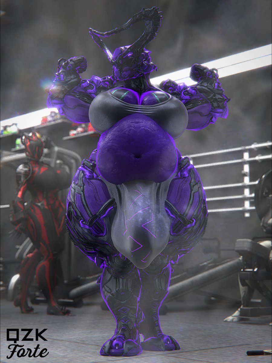 ass, bbw, big ass, big breasts, big penis, breasts, bubble ass, bubble butt, cleavage, female, gut, hildryn (warframe), huge ass, huge breasts, huge cock, male, overweight, penis, qzk forte, strongfat, tagme, valkyr (warframe), warframe