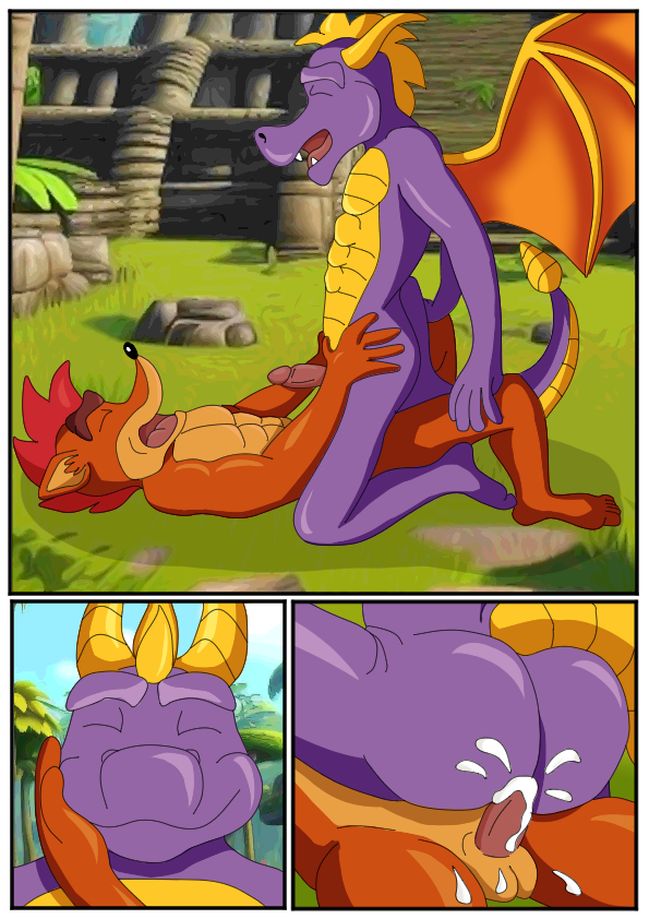 activision anal anal_orgasm anal_sex anthro anus balls bandicoot bodily_fluids ciel-wolf closed_eyes comic crash_(series) crash_bandicoot cum cum_in_ass cum_inside cumshot dragon dragon_wings duo ejaculation fur genital_fluids genitals hands-free horn male male/male male_only mammal marsupial membrane_(anatomy) membranous_wings muscular muscular_anthro muscular_male mythological_creature mythological_scalie mythology orange_body orange_fur orgasm penetration penile penile_penetration penis penis_in_ass purple_body purple_scales scales scalie sex spyro spyro_the_dragon tail wings yellow_body yellow_scales