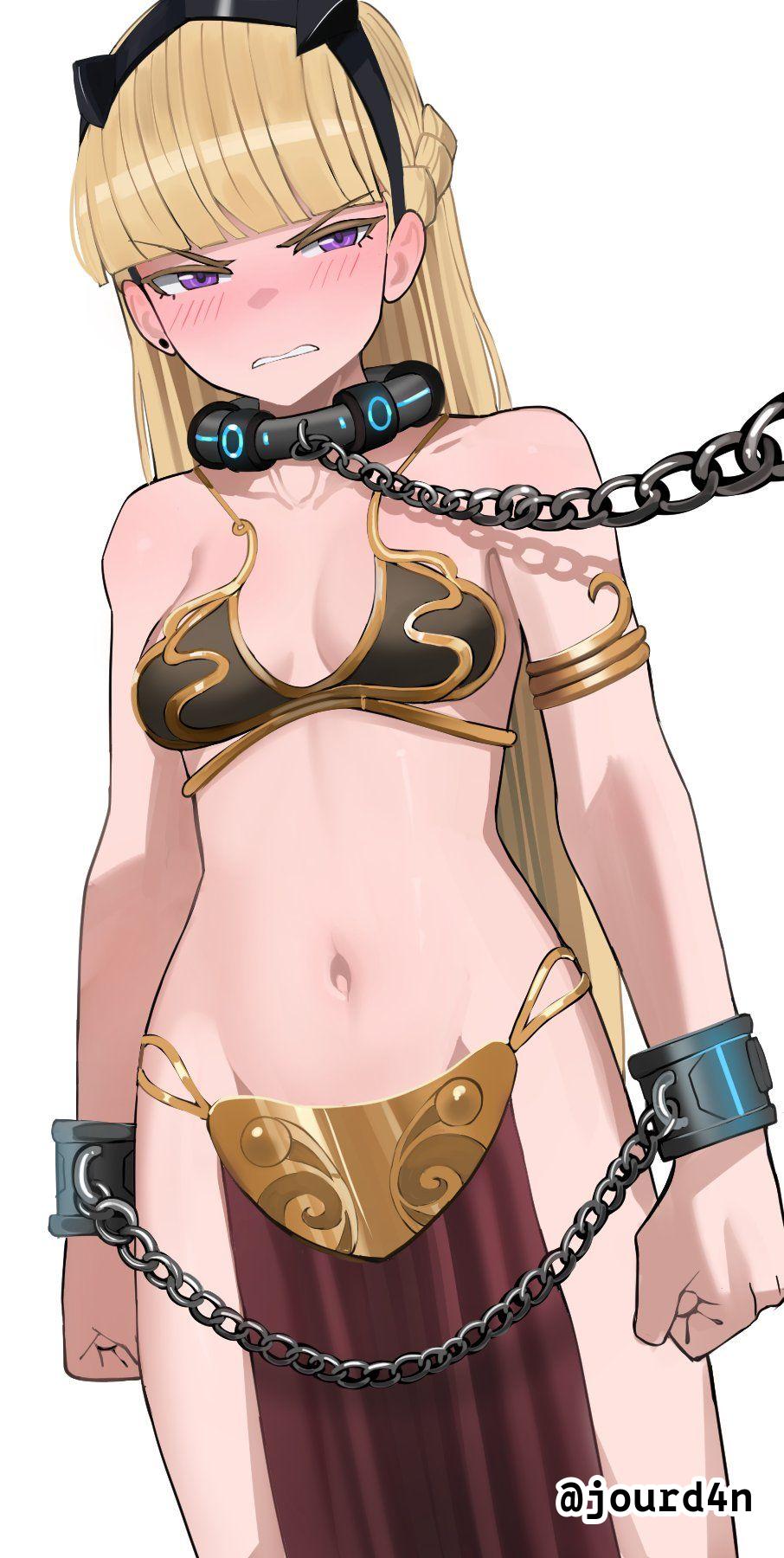 1girls, 2d, 2d (artwork), 2d artwork, am (star wars), angry, angry expression, angry eyebrows, angry face, ashamed, average breasts, bare arms, bare belly, bare chest, bare hands, bare hips, bare midriff, bare navel, bare shoulders, bare skin, belly, belly button, black hairband, blonde, blonde female, blonde hair, blonde hair female, blonde-haired female, blunt bangs, blush face, blush lines, blushing, blushing at viewer, blushing female, blushing lines, braid, braided hair, braids, breasts, chain, character request, collar, collarbone, crown braid, cuffed, curvaceous, curvaceous body, curvaceous female, curvaceous figure, curvaceous hips, curvy, curvy body, curvy female, curvy figure, curvy hips, digital, digital art, digital drawing, digital drawing (artwork), digital media, digital media (artwork), drawing, ear piercing, embarrassed, embarrassed exposed female, embarrassed expression, embarrassed female, embarrassed naked female, embarrassed nude female, exposed, exposed arms, exposed belly, exposed chest, exposed hips, exposed midriff, exposed navel, exposed shoulders, exposed skin, eyebrows visible through hair, female, female focus, female only, fingers, flushed, flushed face, flustered, flustered female, from below view, from front, front view, frown, frown eyebrows, frowning, frowning at viewer, hairband, half naked, half nude, high resolution, highres, inguinal crease, inguinal ligament, jourd4n, lean figure, long hair, looking at viewer, low angle view, medium breasts, midriff, naked, naked female, naked woman, narrow waist, navel, nude, nude female, nudity, partially undressed, petite, petite body, petite breasts, petite female, petite girl, petite tits, pierced ear, purple eyes, purple-eyed female, scowl, semi nude, shoulders, simple background, slave leia (cosplay), slender body, slender waist, slim female, slim waist, solo, standing, star wars, star wars visions, thighs, top view, upper body, view from below, viewed from below, voluptuous, voluptuous body, voluptuous female, voluptuous figure, voluptuous woman, white background, wide hips