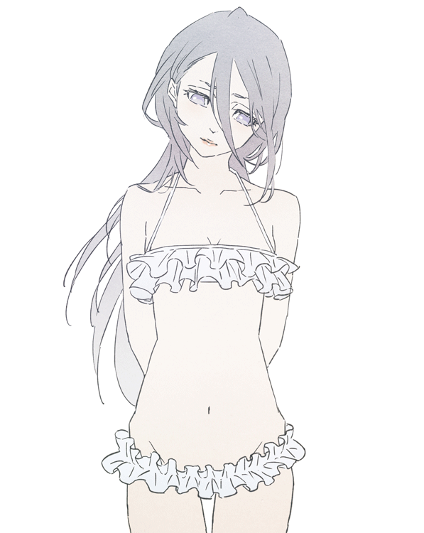 bleach, female, kuchiki rukia, lingerie, long hair, solo