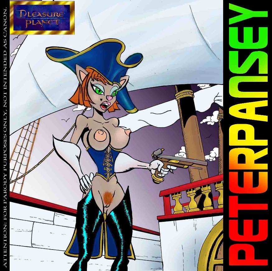 big_breasts breasts captain_amelia corset disney innie_pussy legs lipstick peter_pansey pussy text treasure_planet