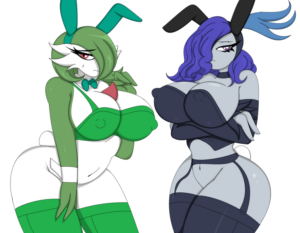 2girls :( alpha_channel alternate_version_available arms_crossed bellanoir big_breasts black_lingerie blue_hair bowtie bra breasts bunny_ears bunny_girl bunny_tail cbear624 choker clothes crossover curvy for_sticker_use gardevoir garter_belt garter_straps generation_3_pokemon green_hair green_lingerie green_nipples green_skin grey_body grey_nipples grey_skin hair_over_one_eye leggings looking_at_viewer looking_away multiple_girls navel nintendo nipple_bulge nipples pal_(species) palworld png pocketpair pokemon pokemon_(species) pokemon_rse purple_eyes purple_hair red_eyes standing sticker_template straps sweat take_your_pick thick_thighs transparent_background transparent_png two_tone_body two_tone_skin white_body white_skin wide_hips wrist_cuffs