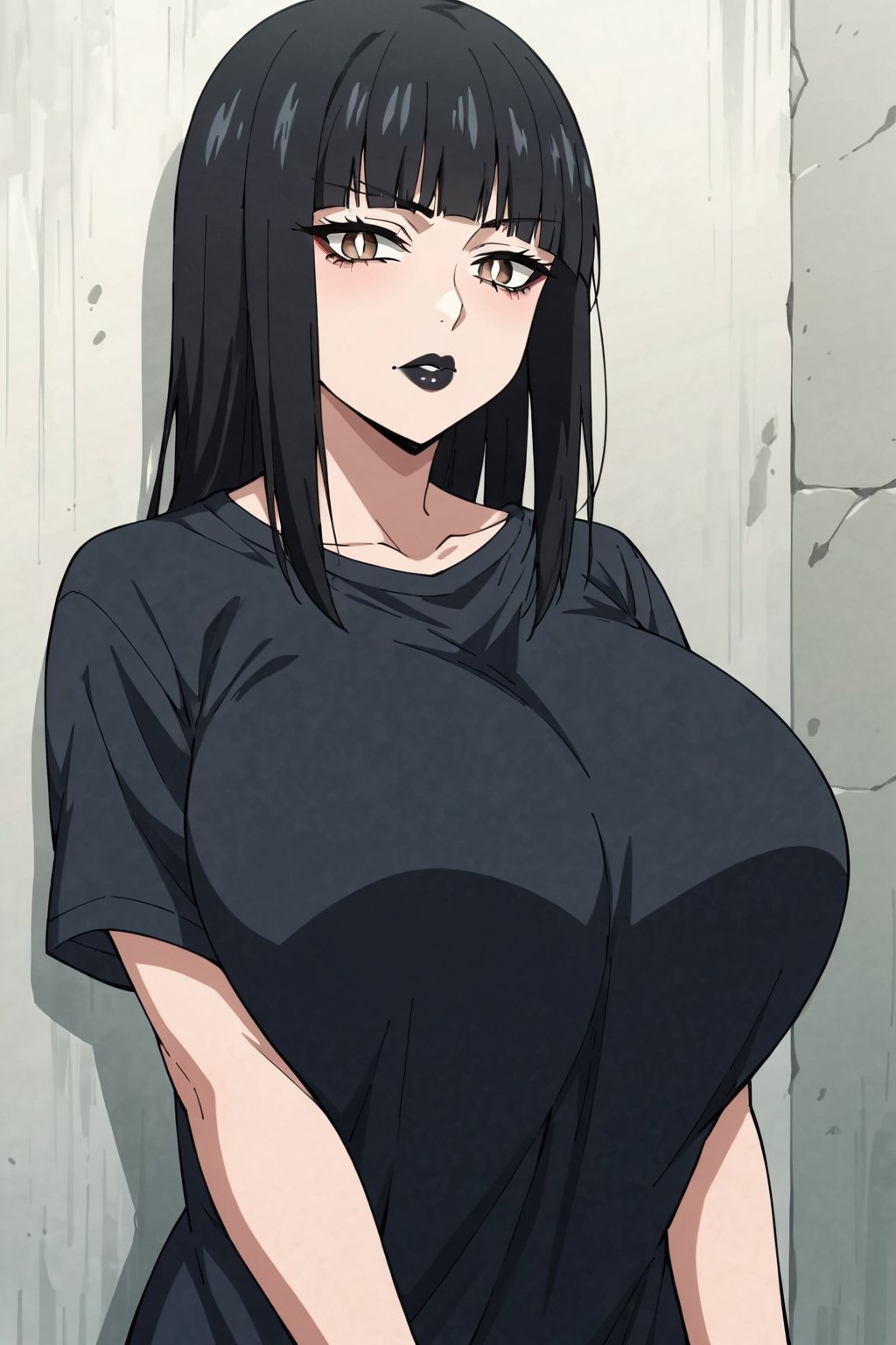 ai_generated big_breasts goth goth_girl huge_breasts ultrahentaisai