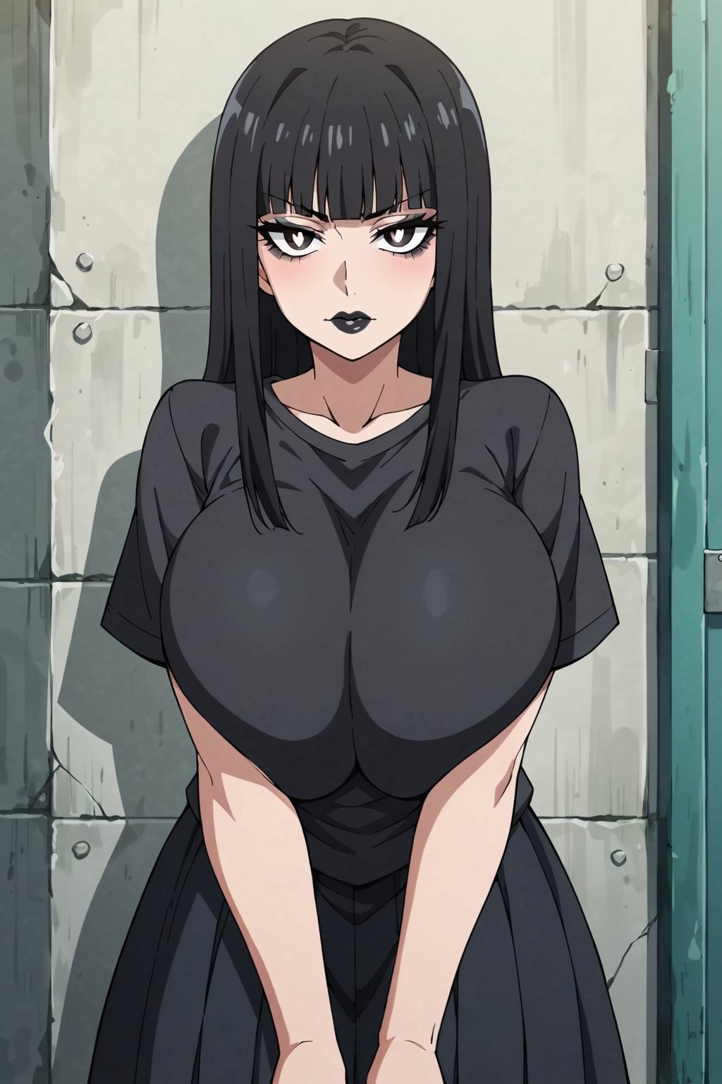 ai_generated big_breasts goth goth_girl huge_breasts ultrahentaisai