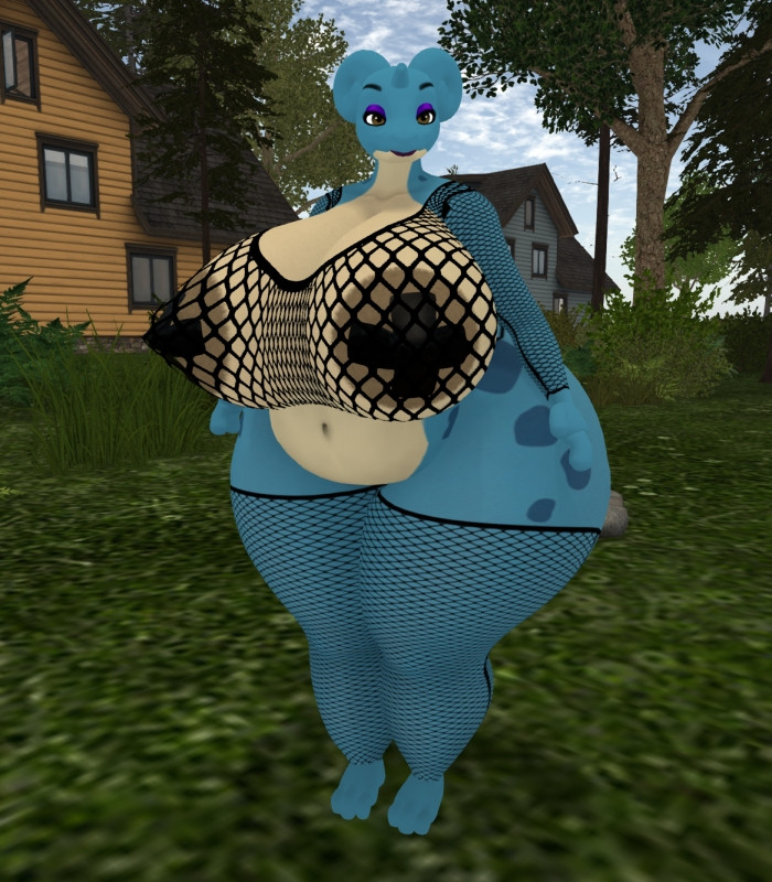 big_ass big_breasts breasts bubble_butt cleavage female ferialexonar fishnets huge_ass huge_breasts lapras pasties pokemon pokemon_(species) thick_thighs wide_hips