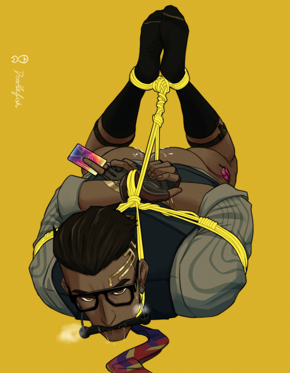 1boy 1male anal anal_masturbation anal_sex bdsm_gear black_socks bondage bondage bondage_gear business_attire business_suit chamber_(valorant) cum cum_in_ass cum_in_pussy cum_on_ass doodlefish75 exposed_ass feet_focus feet_together feet_up fingerless_gloves gag gagged gagged_male gay gay_domination glasses glasses_on_face glasses_on_head gloves gold_eyes hands_behind_back hands_tied hands_tied_behind_back legs_together long_socks looking_at_viewer looking_up male male_only mostly_clothed mouth_gag on_stomach partially_clothed post_anal restrained restrained_arms restrained_feet restrained_legs restrained_wrists riot_games socks socks_on solo solo_male toned toned_body toned_male tube_socks valorant vest vibrator vibrator_in_ass