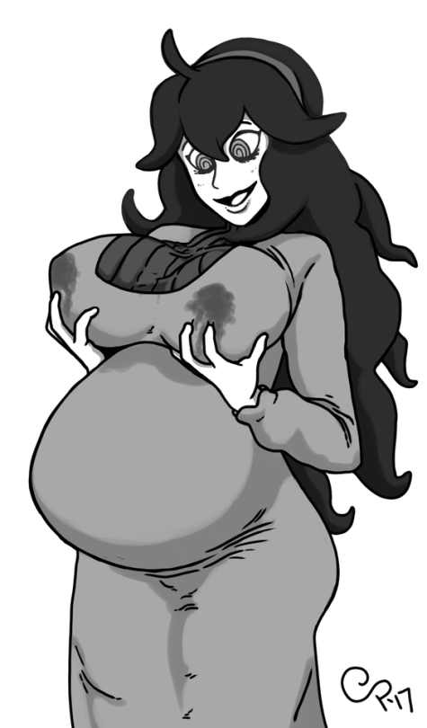 @ @, big breasts, breast grab, breasts, clothed, clothing, dress, erect nipples, female, hex maniac, hex maniac (pokemon xy), lactation, nipples, pokegirl, pokemon, pregnant, pregnant belly, pregnant female, ready to pop