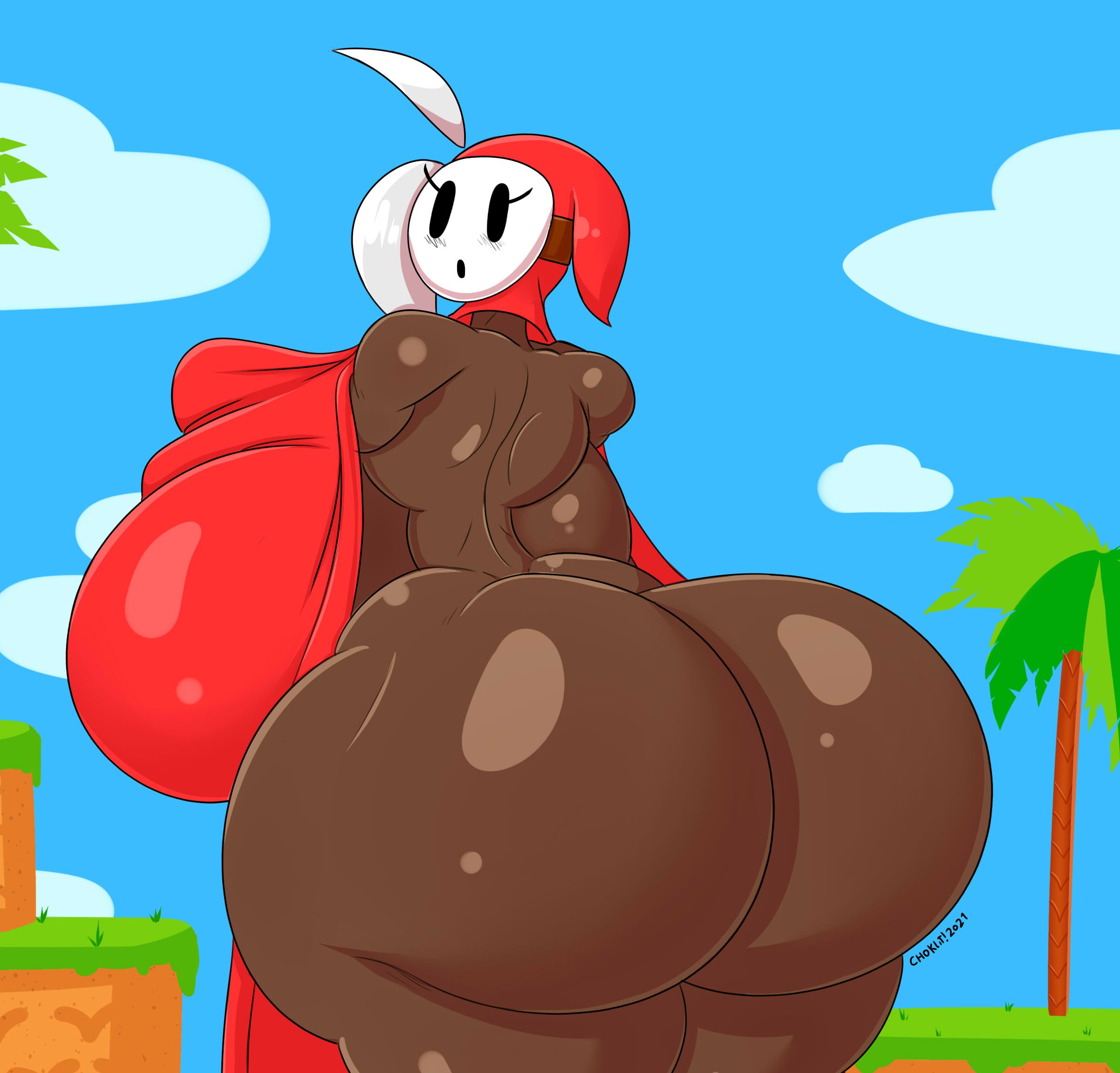 1girls, ass, breasts, female, female only, huge ass, huge breasts, mario (series), massive breasts, shy gal, solo female, tagme, tasteofchoklit, twitter link