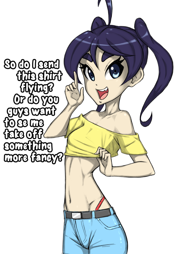 female getting_naked getting_undressed original purple_hair sketchwork skinny solo strip_game stripping twintails undressing vikky_(sketchwork)