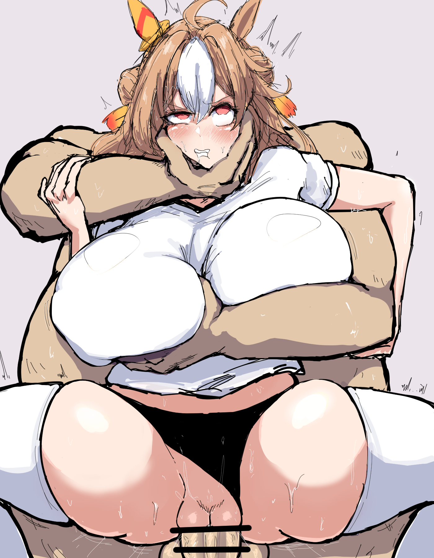 censored, copano rickey (umamusume), female, horse girl, oouw, umamusume, umamusume pretty derby
