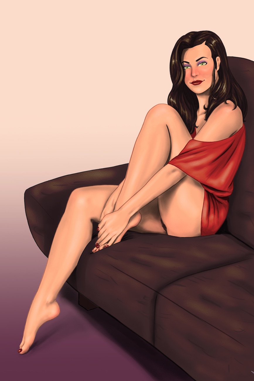 asami sato, avatar the last airbender, clothing, female, lalbatr0s, pubic hair, smooth skin, solo, tagme, the legend of korra