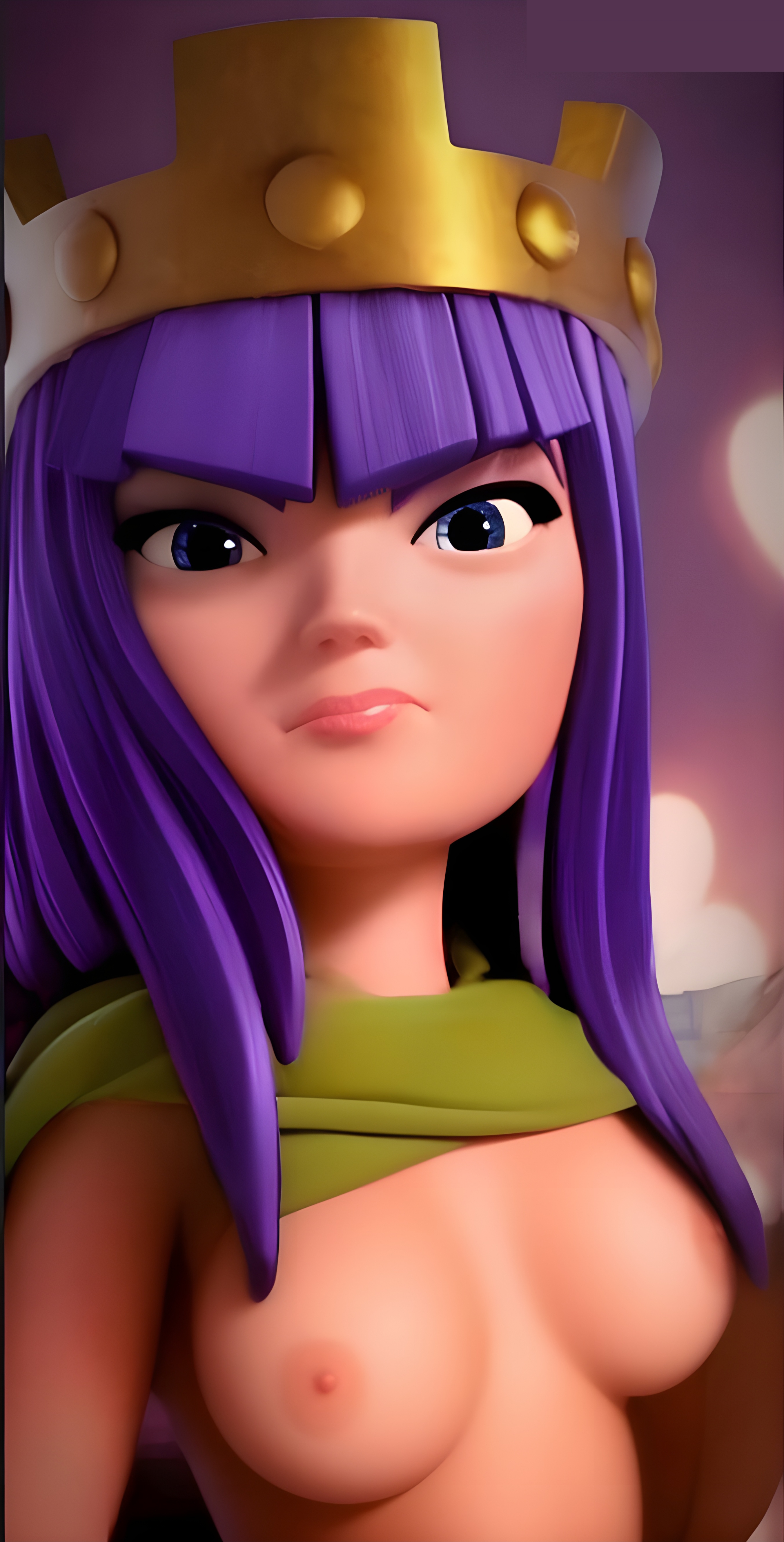 ai generated, archer queen (clash of clans), archer queen (clash royale), clash (series), clash of clans, clash royale, female