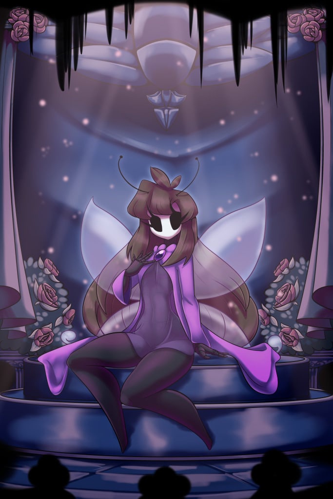 anthro female hollow_knight ruri_(miilkchan)