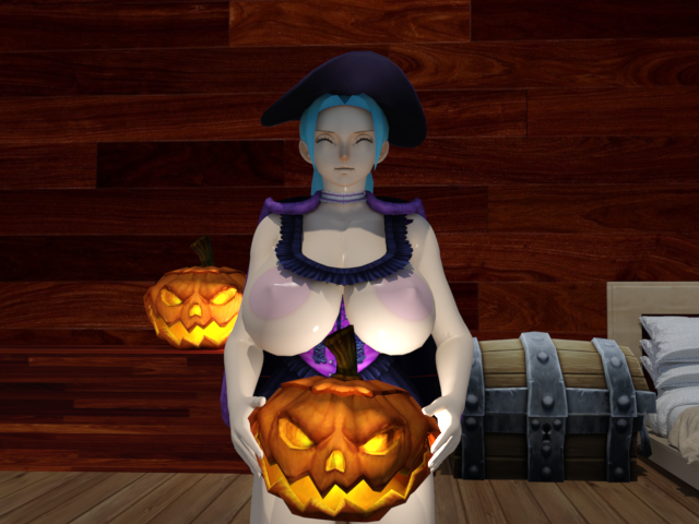 3d female female_only half-dressed halloween nefertari_vivi novacorporation one_piece