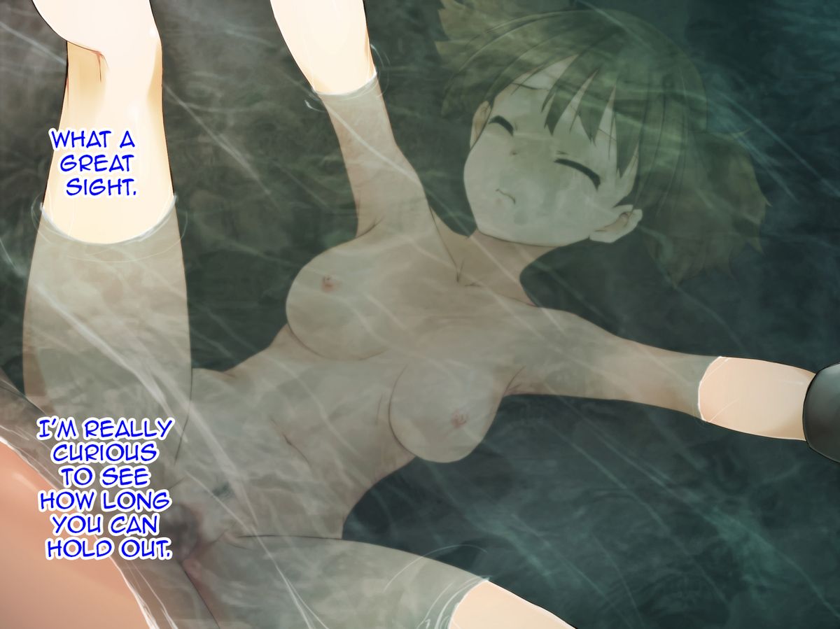 1boy blush bondage breasts brown_hair closed_eyes drowning female human human_only jun_suzuki_(k-on!) k-on! kaiga large_breasts navel nipples nude pussy rape sex spread_legs text vaginal_penetration