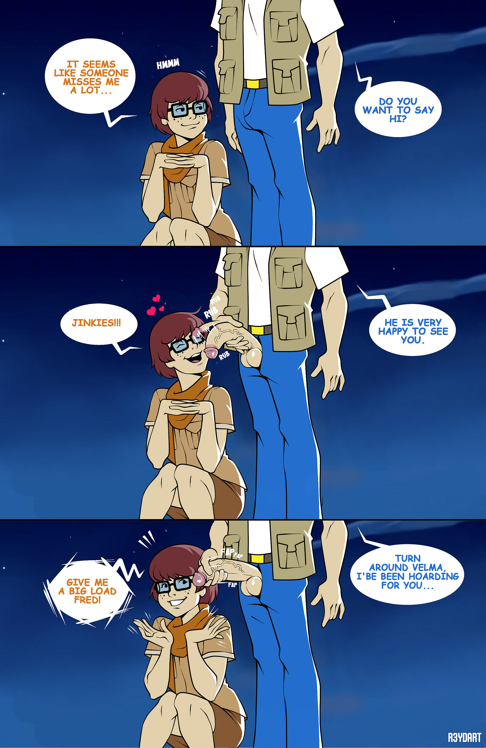 cartoon network, female, fred jones, fred jones (what's new scooby-doo?), r3ydart, scooby-doo, velma dinkley, velma dinkley (what's new scooby-doo?), what's new scooby-doo?