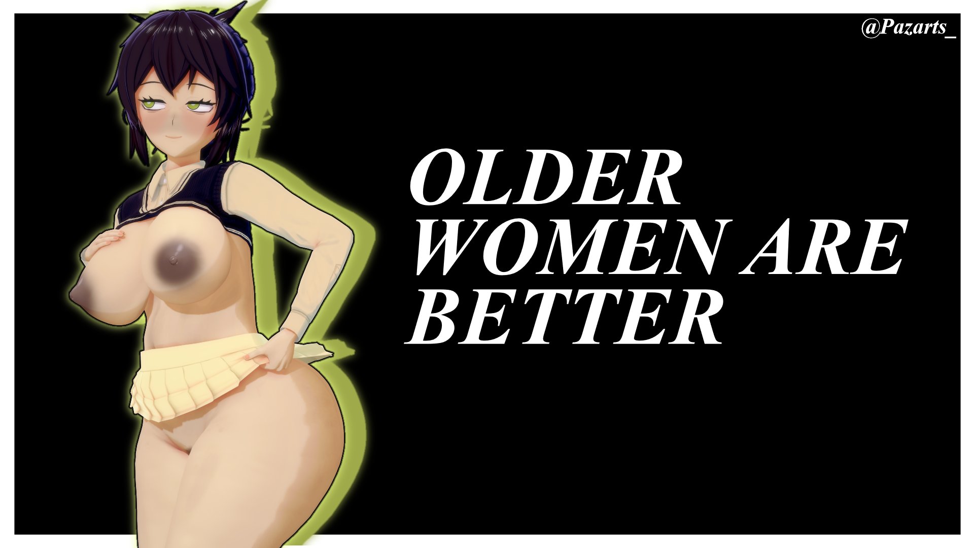 1girls, 3d, big breasts, black hair, breasts, busty, casual clothes, clothed, female, female focus, goth, goth girl, green eyes, hips, huge breasts, koikatsu, large breasts, light skin, light-skinned female, milf, mother, older female, pale skin, pale-skinned female, pazarts , renee graves, the coffin of andy and leyley
