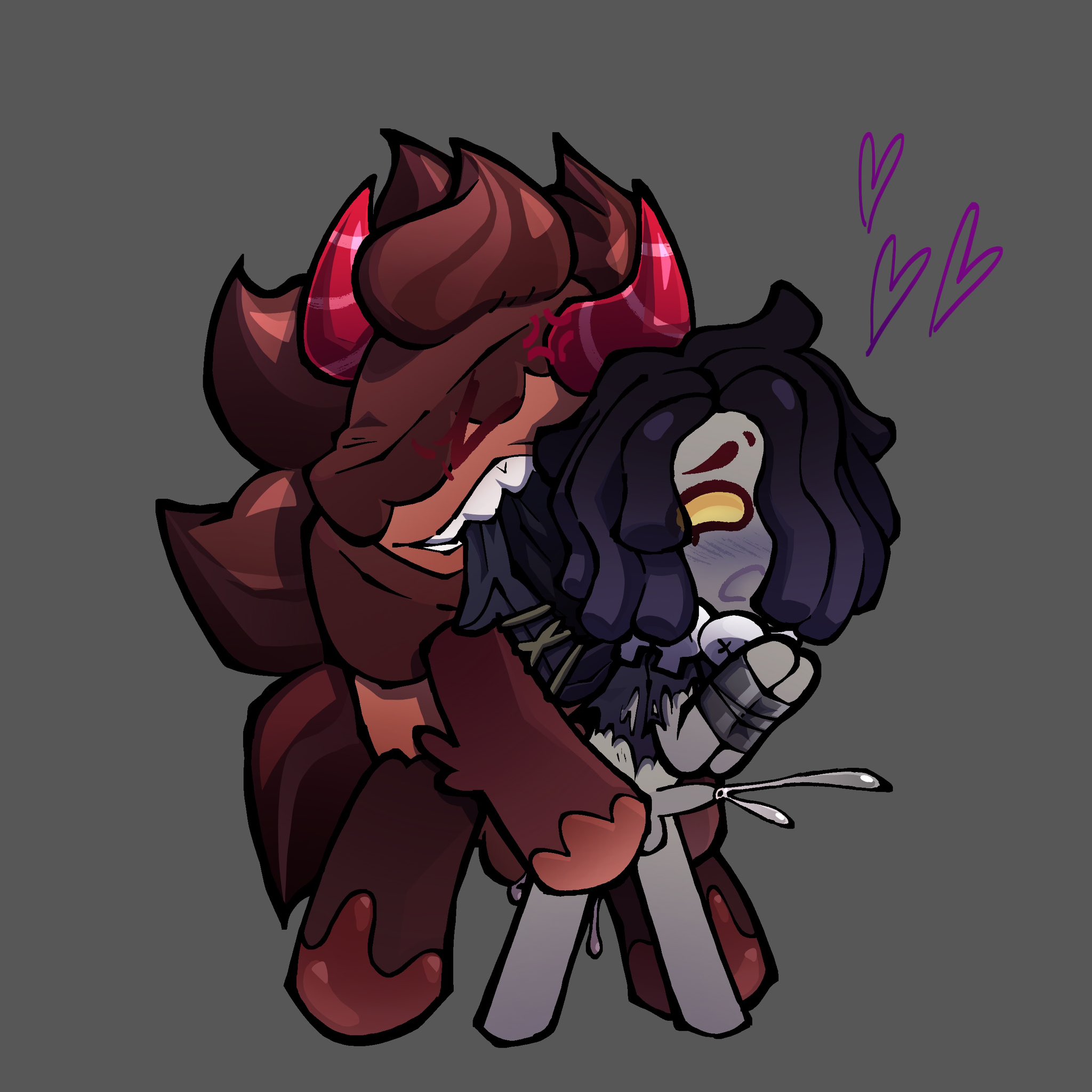 anal, anal sex, arms tied, biting clothes, blush, choco werehound brute, cookie run, cookie run kingdom, cum, gay, gay sex, licorice cookie, male, male only, ripped clothing, schwarzwalder, yaoi