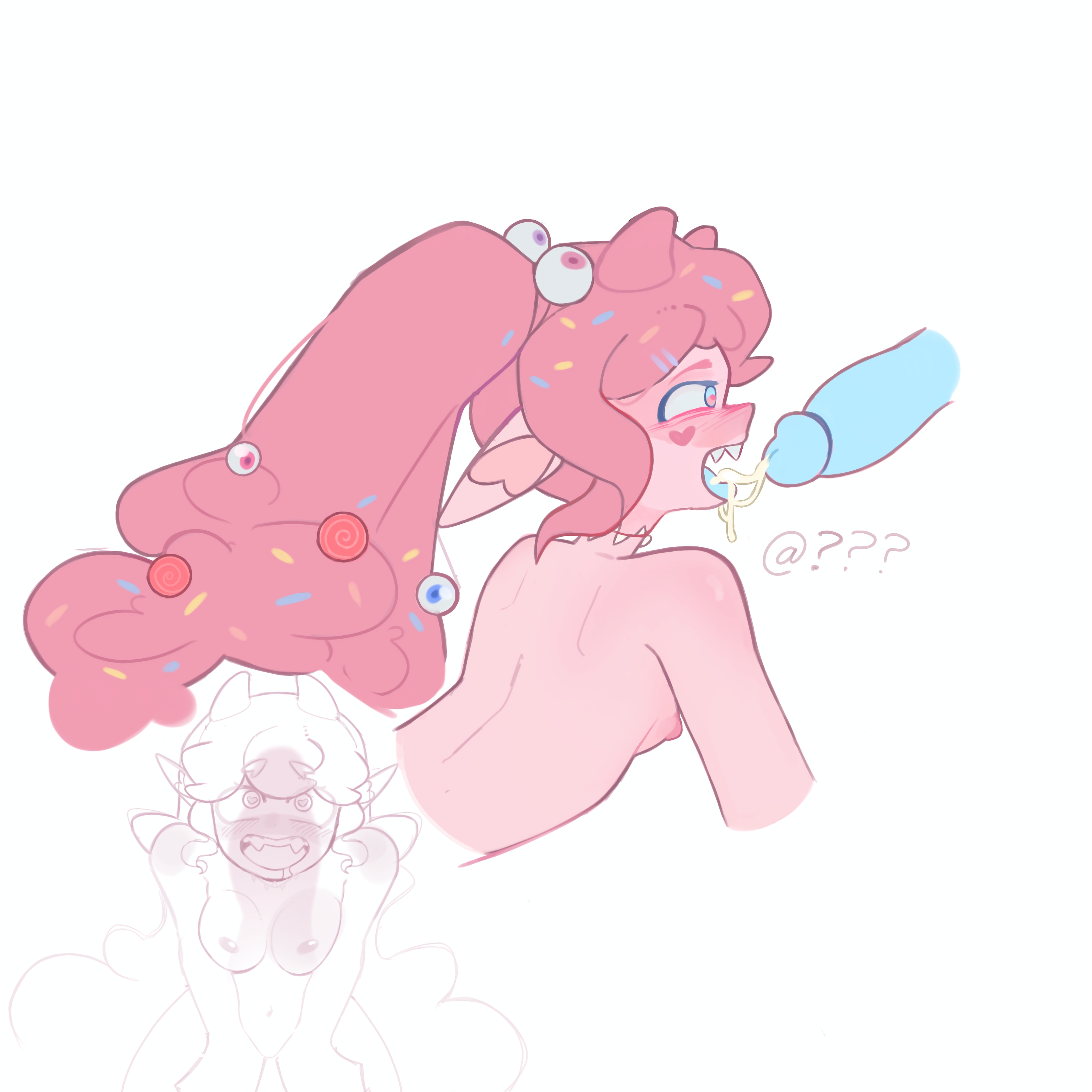 cum, influencer, jonazweeet, nude, pink hair, pink skin, roblox, self upload, tiktok, tiktoker