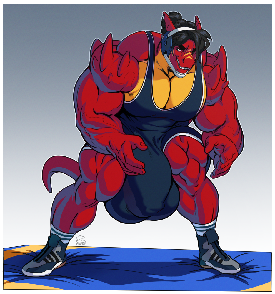 2020 anthro armor balls_outline biceps big-red_(character) big_bulge biped black_hair boosterpang border bulge clothing countershade_skin countershading detailed_bulge digital_drawing_(artwork) digital_media_(artwork) dragon feet flaccid footwear genital_outline genitals hair headgear helmet huge_bulge hyper hyper_bulge looking_away male male_only markings muscular muscular_male mythological_creature mythological_scalie mythology paws pecs penis penis_outline plantigrade red_body red_skin scalie shirt shoes simple_background sneakers socks solo tail tank_top topwear white_border yellow_body yellow_countershading yellow_markings