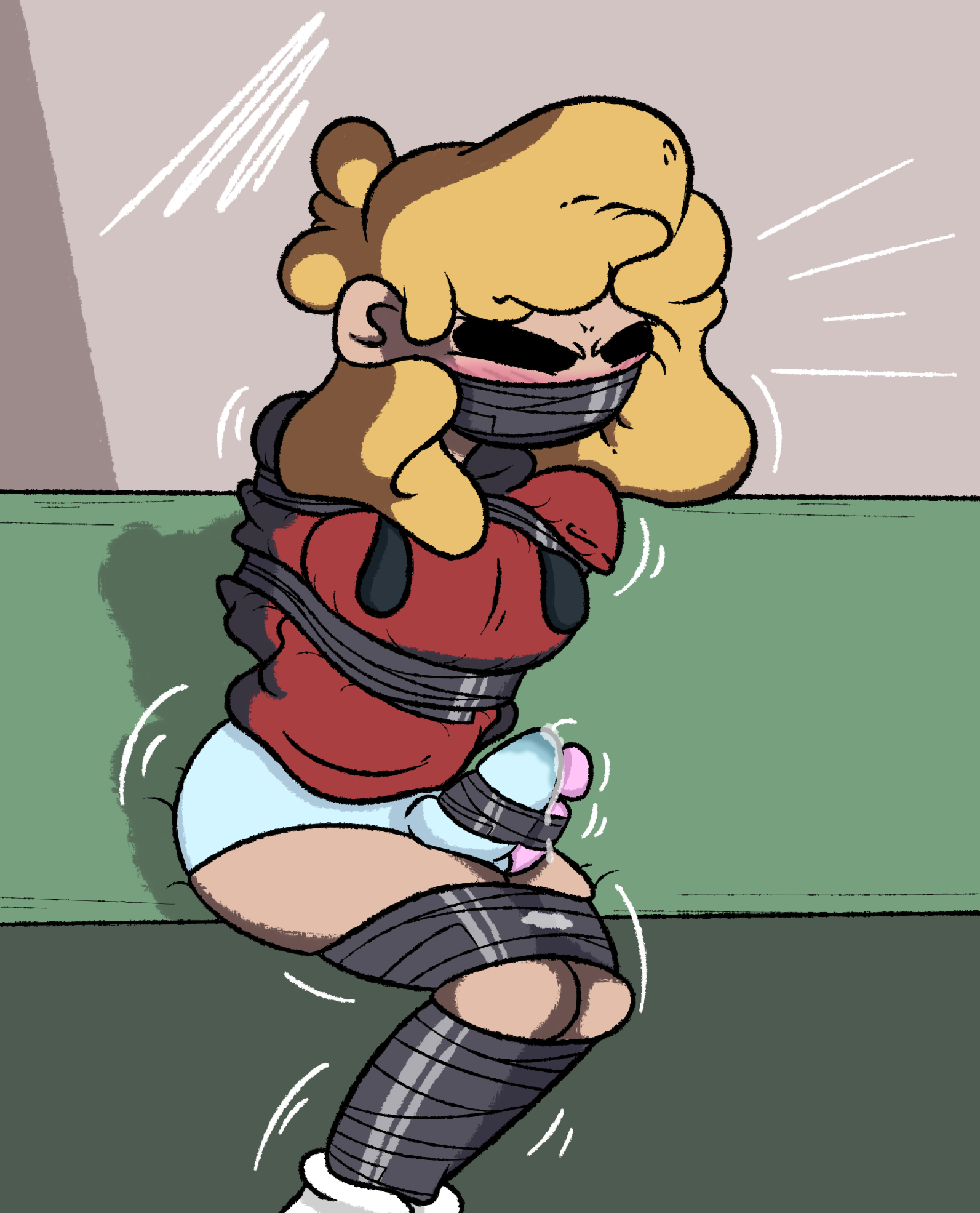 1futa, angry, bondage, damsel in distress, dubious consent, erection, futa only, futanari, gag, gagged, gomotion, intersex, leaking cum, penis, solo, tagme, tape bondage, tape gag, trans woman, transgender, vibed, vibrator on penis, youtube, youtuber