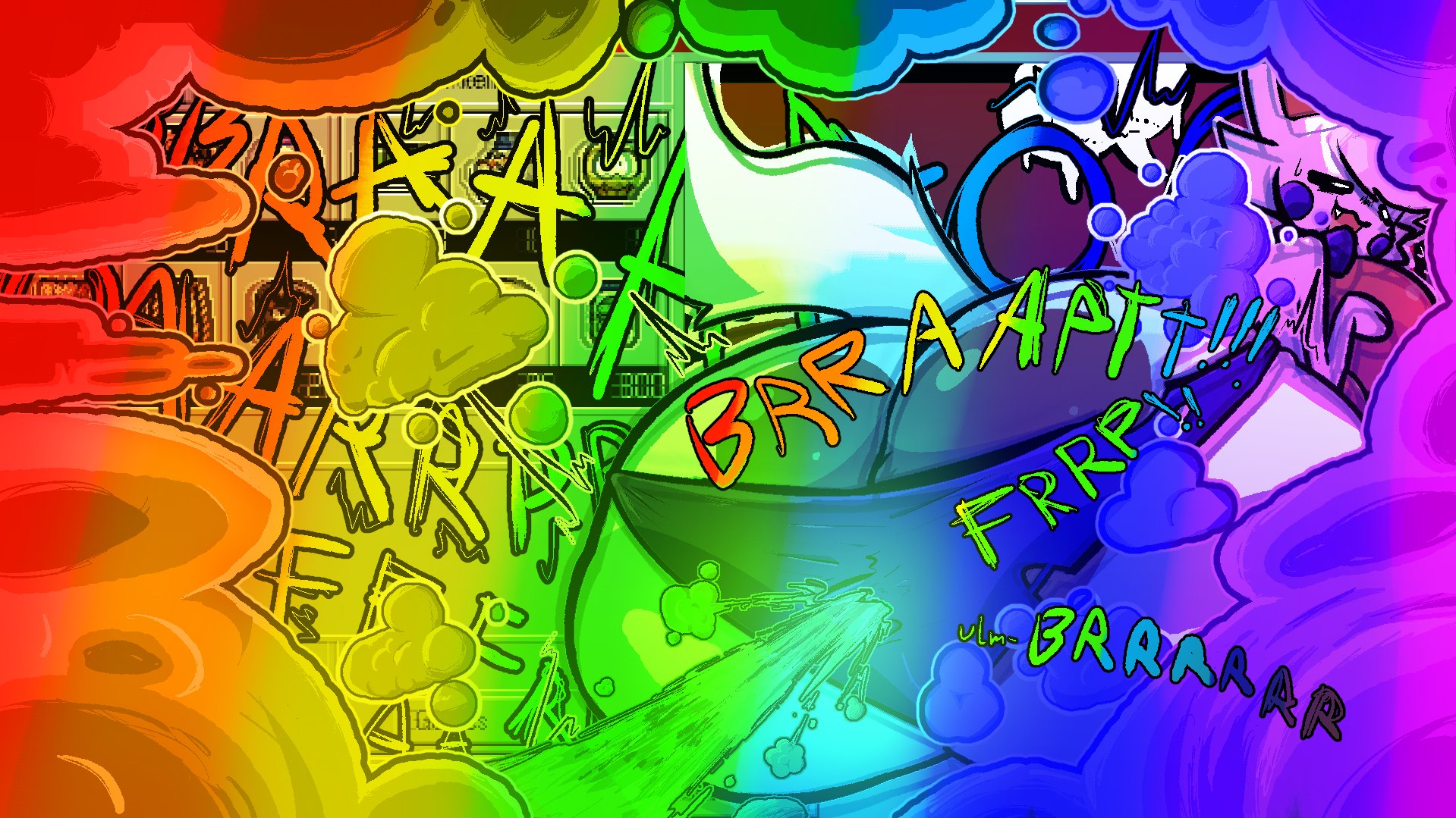 1ambiguous, 1anthro, anthro, ass, ass bigger than body, ass bigger than head, ass bigger than torso, ass built separately, ass focus, big ass, big butt, butt, butt bigger than body, butt bigger than head, butt bigger than torso, butt focus, dialog, dialogue, english text, fart, fart cloud, fart everywhere, fart fetish, farting, farts, five nights at freddy's, five nights at frickbears, five nights at frickbears 3, fnaf, fox, game background, huge ass, huge butt, large ass, large butt, lolbit (fnaf), lolbit (frickbears), onomatopoeia, panties, part 3, part of a set, rainbow fart, rainbow fart cloud, ripped panties, shiny ass, shiny butt, shop, text, white body, white fur, white hair, worried expression, worried face