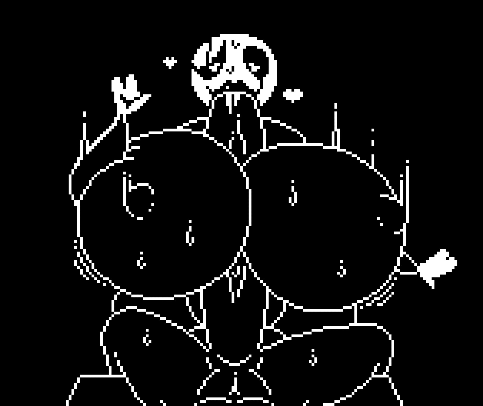 2d, 2d (artwork), big breasts, big lips, big penis, blowjob, breasts, breasts bigger than head, fellatio, fem gaster, female, female focus, gaster, heart, hearts around head, male, nipple bulge, paizuri, paizuri fellatio, penis, pixel art, sweat, sweating, sweaty body, sweaty breasts, tagme, tlumpling, undertale, undertale (series)
