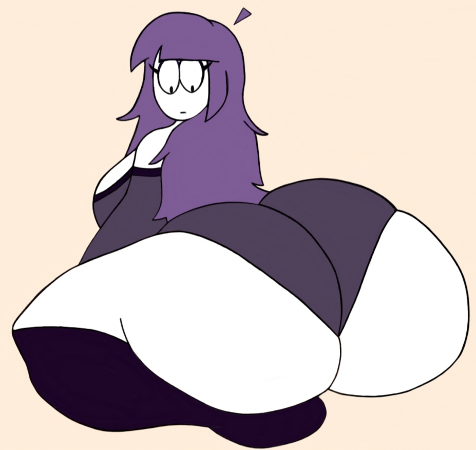 1girls ass big_ass big_butt butt fat_ass fat_butt female female_only huge_ass huge_butt lila_(spooky_month) looking_back milf modinnikita mother purple_hair sitting solo spooky_month sr_pelo thick_ass thick_butt