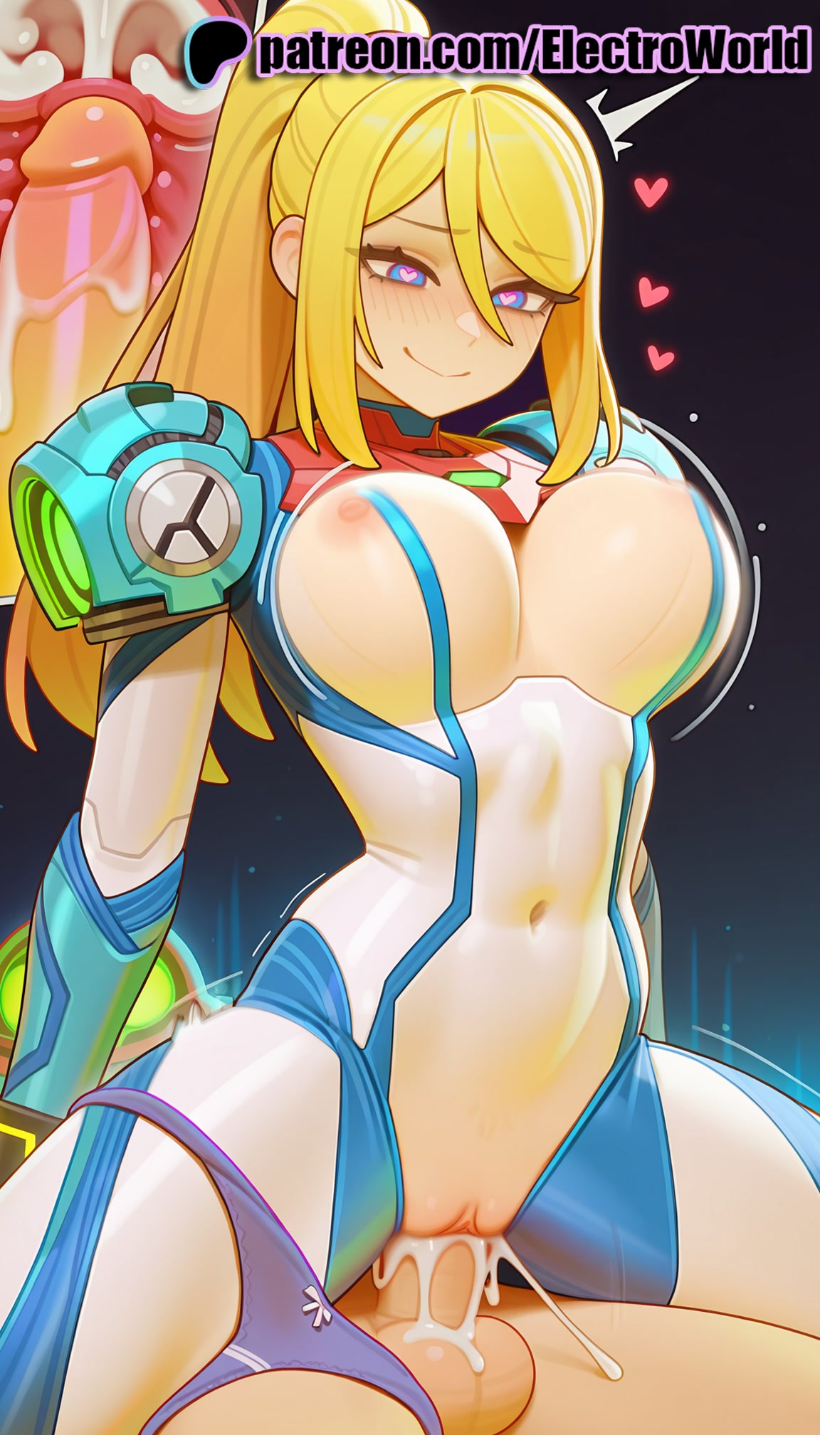 1boy, 1girls, 2025, ai generated, artist name, blonde hair, blue eyes, breasts, bust, cervix, chest, cock, cross section, cum, cum in pussy, deep penetration, dick, ejaculation, electroworld, exposed nipples, female, fucking, heart, heart-shaped pupils, hi res, high quality, high resolution, highres, intercourse, internal cumshot, long hair, love making, male, metroid, mole, mole under mouth, nipples, nipples outside, overflow, ovum, patreon, patreon username, penetration, penis, ponytail, pussy, samus aran, sex, sexual intercourse, smile, solo focus, sperm cell, stable diffusion, straddling, straight, symbol-shaped pupils, uncensored, uterus, vaginal penetration, watermark, x-ray