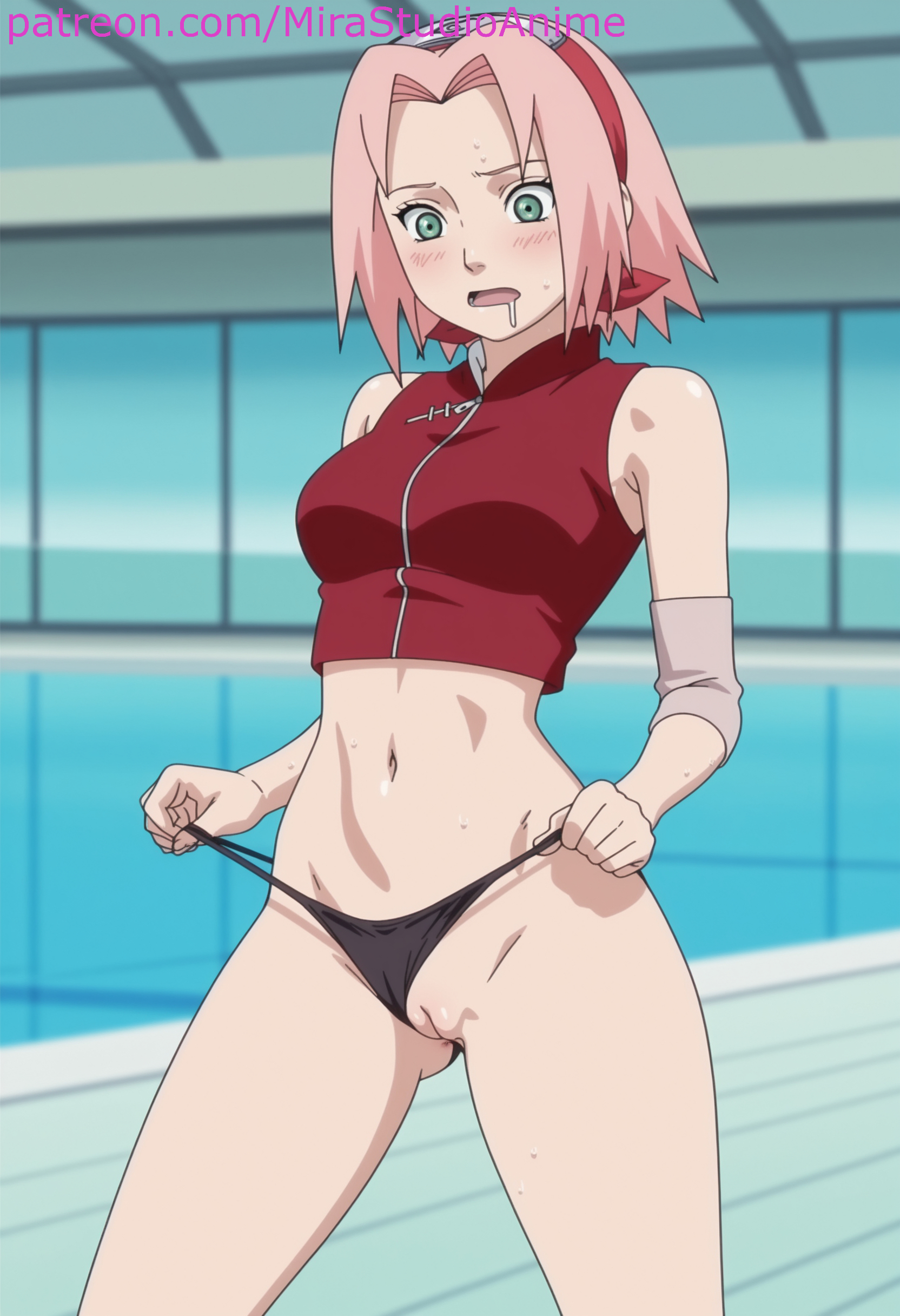 1girls, ai art, ai assisted, ai generated, ass, big breasts, breasts, female, female only, mirastudioanime, naruto, naruto (series), nude, pink hair, pussy, sakura haruno, solo