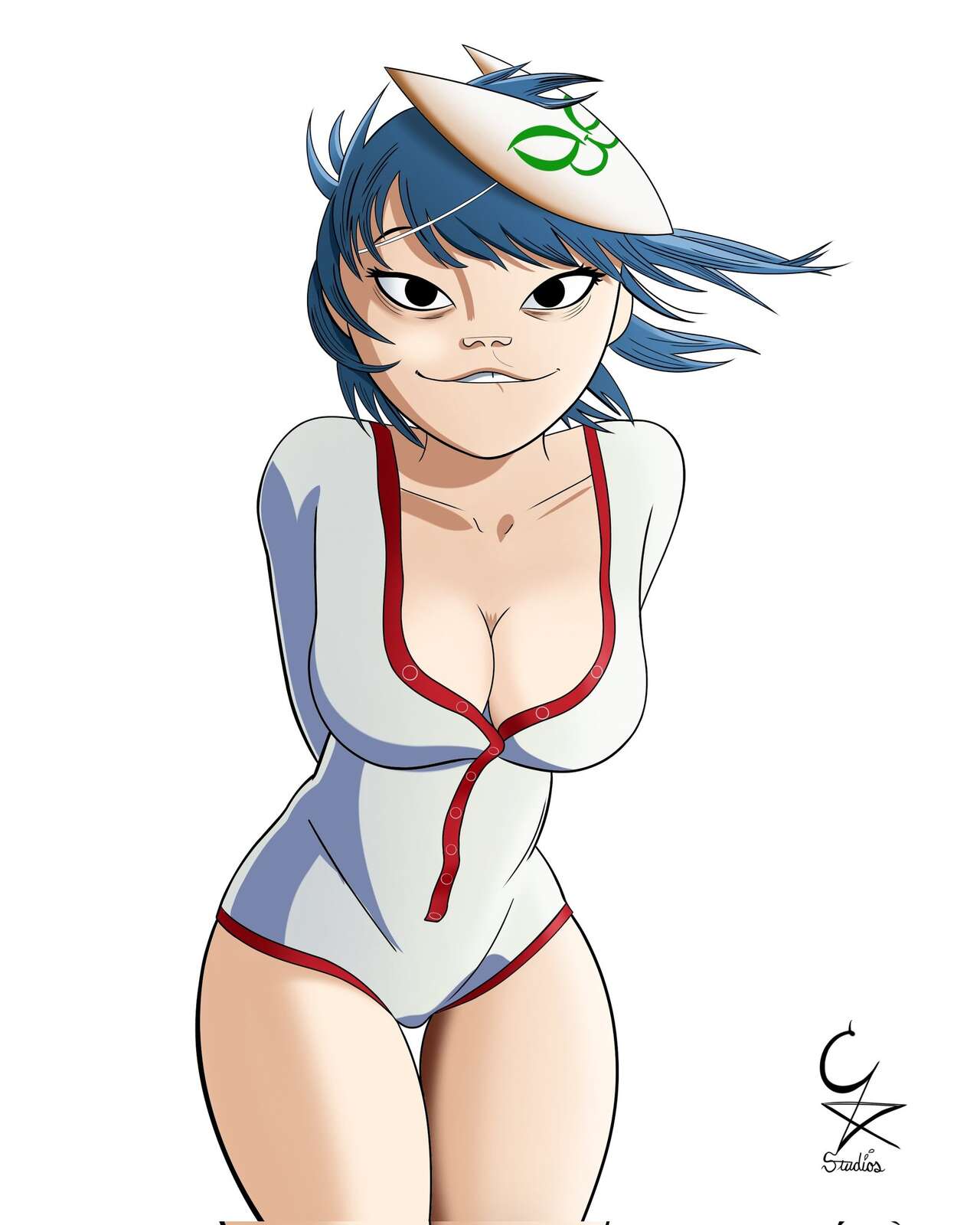 breasts cockstar_studios gorillaz hi_res noodle_(gorillaz) noodle_(plastic_beach) tagme