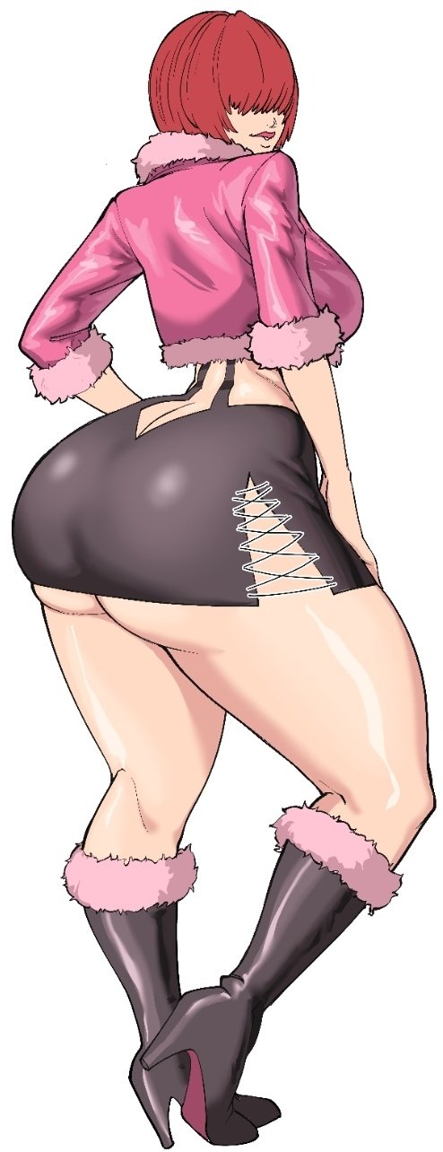 1girls ass big_ass big_breasts bottom_heavy breasts bubble_butt clothing dat_ass fat_ass huge_ass king_of_fighters large_ass massive_ass octavius_dp shermie_(kof) thick_ass thick_thighs wide_hips