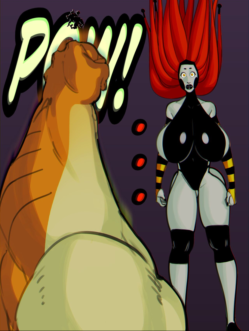 alien ben_10 ben_10_alien_force ben_tennyson comic female frightwig huge_ass huge_breasts huge_cock humungousaur interspecies male thecrunchy vaxasaurian