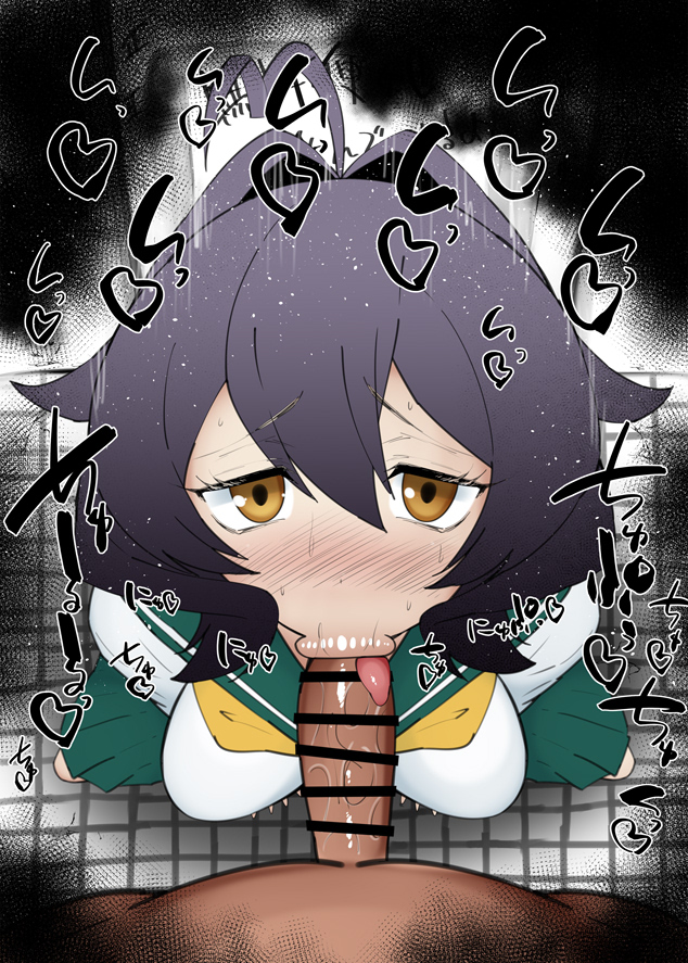 :>=, 1boy, 1girls, big breasts, big penis, black hair, blowjob, blowjob face, blush, breasts, brown eyes, censored, detailed background, drooling, eyelashes, fellatio, female, heart, hiiragi utena, human, indoor, inside, kurotama, looking at viewer, mahou shoujo ni akogarete, male, male pov, oral, oral sex, penis, room, saliva, school uniform, shiny, shiny skin, short hair, sketch, skirt, sound effects, squatting, student, sweat, text, vein, veins, veiny, veiny penis