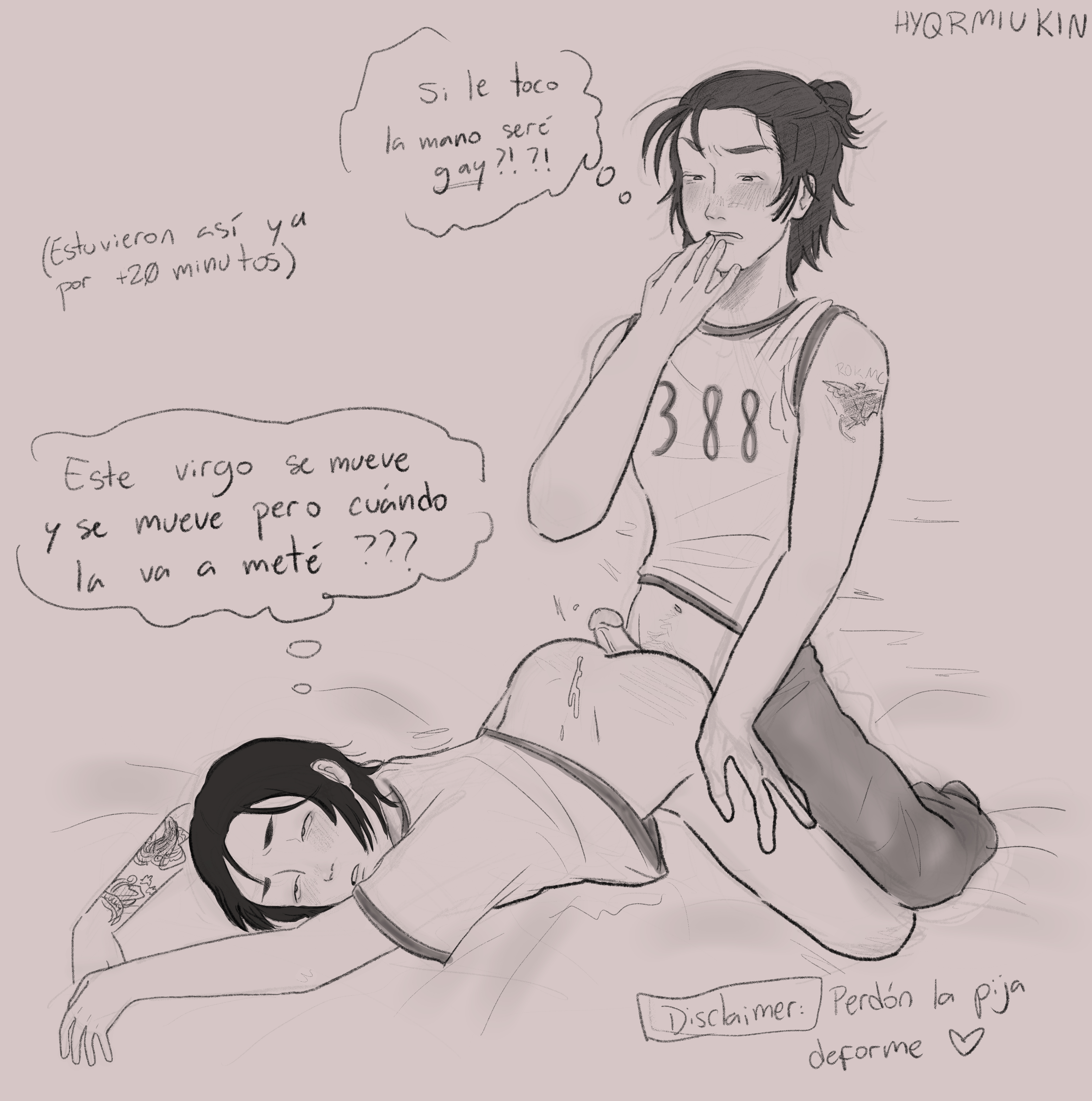 gay sex, hyqrmiukin, kang dae-ho, male, nam-gyu, namgyu, spanish text, squid game, squidgame, virgin