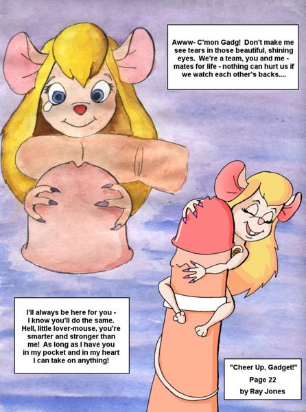 chip_'n_dale_rescue_rangers comic disney gadget_hackwrench nipples penis ray_jones