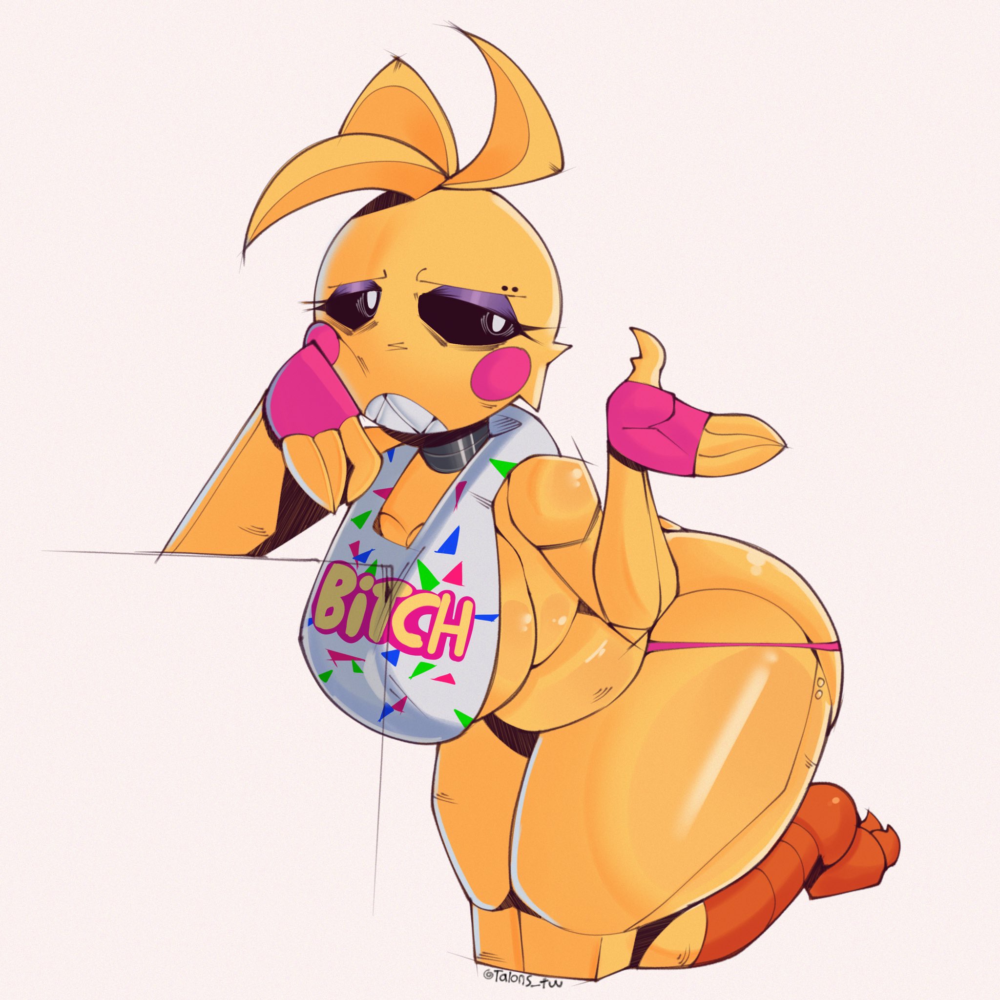 1girls, ass, avian, avian humanoid, big ass, big breasts, big thighs, breasts, bust, busty, chest, chica (fnaf), chicken, chicken girl, chicken humanoid, curvaceous, curvy, curvy figure, digital media (artwork), female, five nights at freddy's, five nights at freddy's 2, hips, hourglass figure, huge ass, huge breasts, huge thighs, large ass, large breasts, large thighs, legs, mature, mature female, scottgames, slim waist, solo, talons tw, thick, thick hips, thick legs, thick thighs, thighs, toy chica (fnaf), voluptuous, waist, wide hips, wide thighs, yellow body, yellow skin, yellow-skinned female