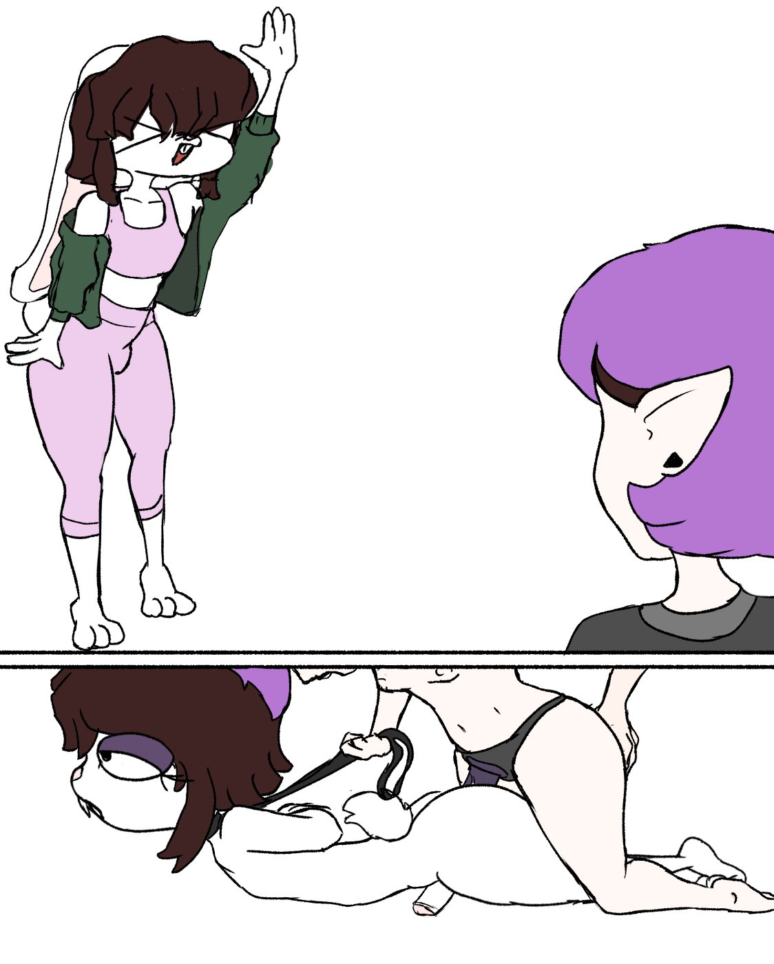 alexpir amity_blight bondage female_on_femboy oc pegging