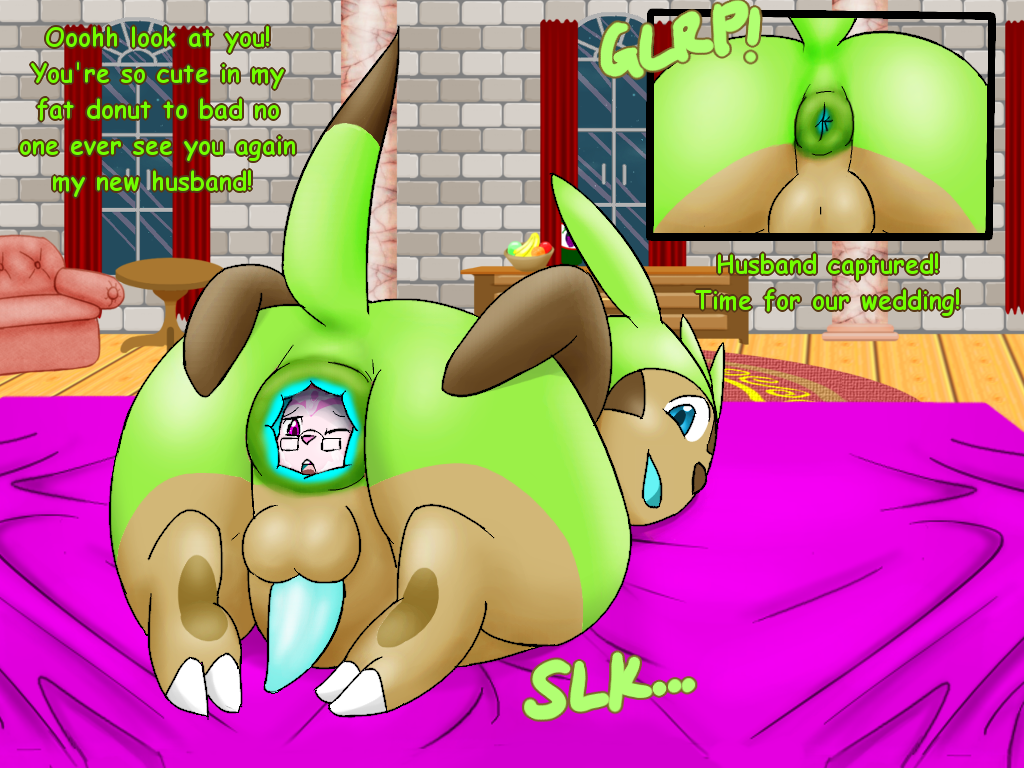 anal anal_head_gulp anal_vore anthro anus ass balls bed bedding black_border blue_eyes blue_insides blue_penis border brick_wall brown_body brown_fur chespin claws cutaway dipstick_tail dresser duo eeveelution ellipsis endosoma english_text eyewear feral floor food fruit fruit_bowl fur furniture generation_6_pokemon genitals glasses green_body green_fur hand_on_butt hand_on_own_butt livinlovindude looking_back_at_self lying lying_on_bed male markings night nintendo on_bed on_front one_eye_closed open_mouth penis perineum permanent permanent_endosoma pink_body pink_eyes pink_fur plant pokemon pokemon_(species) purple_bedding raised_tail red_curtains rug safe_vore side_the_sylveon sofa sound_effects sylveon table tail tail_markings teeth text toe_claws vore wall_(structure) wearing_glasses white_body white_fur window wood wood_floor