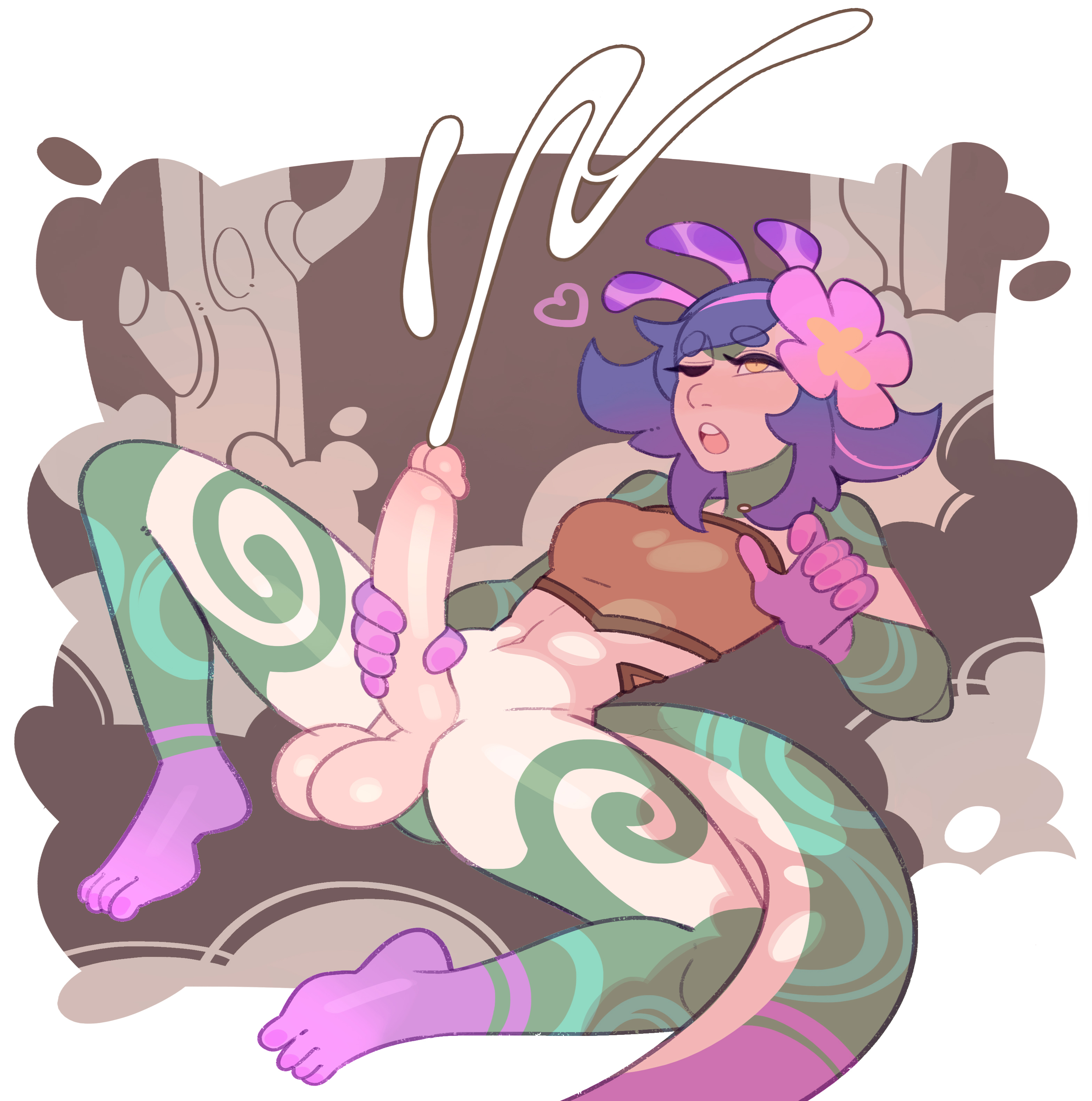 balls, big balls, big cock, big penis, cock, cum, cumming, feet, futanari, huge balls, huge cock, league of legends, masturbating, masturbation, naked, neeko, nude, penis, purple hair, solo, solo futa, splashbrush, tail, yellow eyes