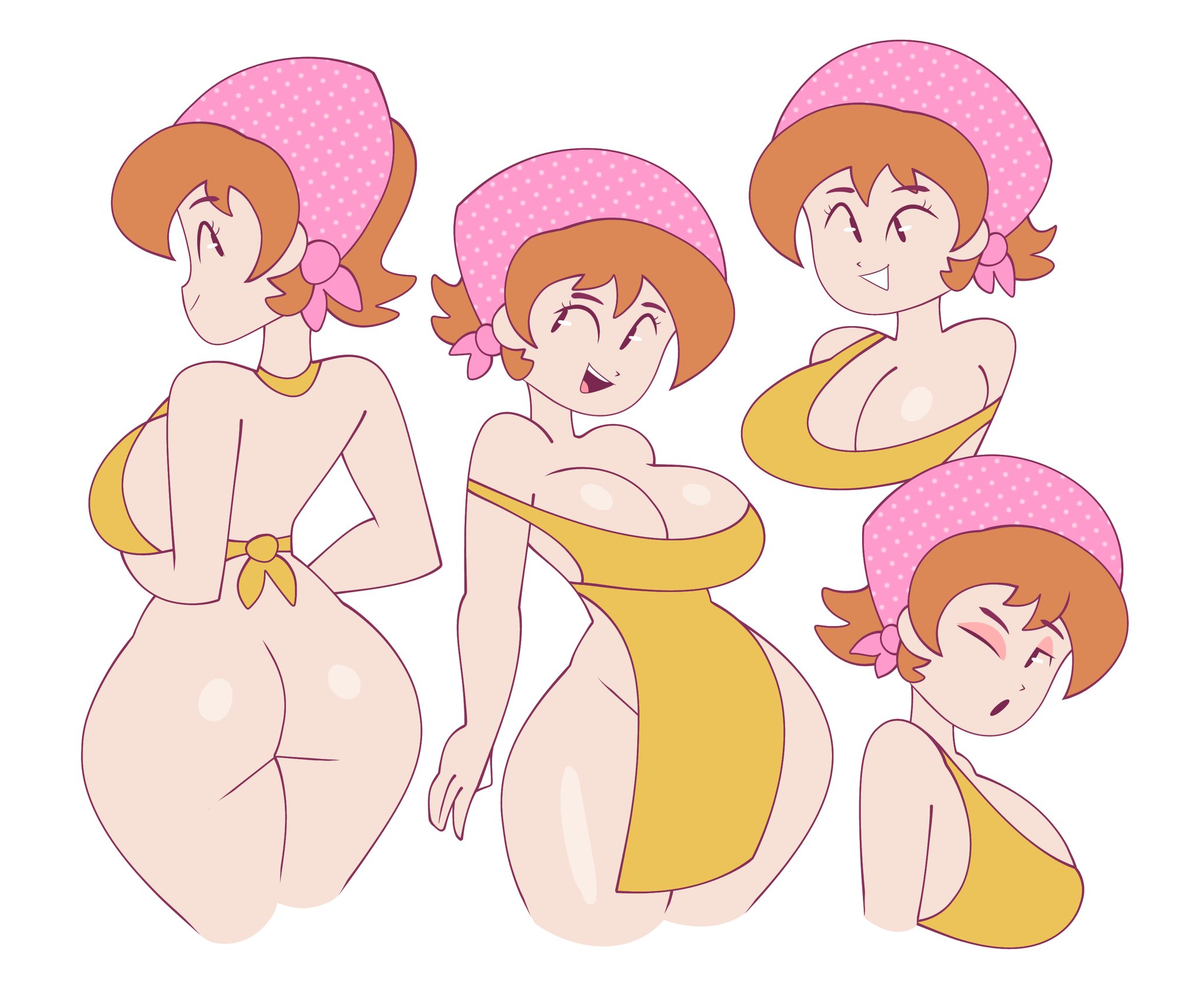 apron, apron only, cjdraws 3, cooking mama, mama (cooking mama), sexy, tagme
