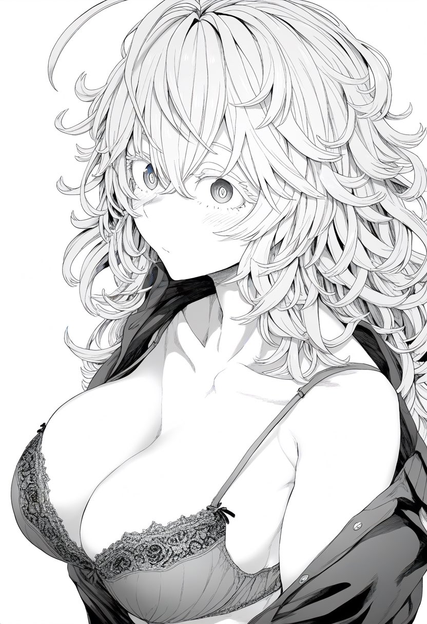 1girls, ai generated, big breasts, bra, breasts, female, female focus, female only, horoyoi drink, looking at viewer, monochrome, my hero academia, solo, solo female, solo focus, tooru hagakure, tooru hagakure (visible)