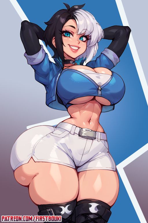ai generated, ass, big ass, big breasts, big thighs, bimbo, bimbo body, bimbofication, bolt on tits, breast implants, breasts, child bearing hips, enhanced breasts, fake breasts, female, firstbouki, gigantic ass, hourglass figure, huge ass, huge breasts, huge thighs, implants, lipstick, luna snow, luna snow (marvel rivals), makeup, marvel, marvel comics, marvel rivals, silicone, silicone implants, superheroine, tagme, tombo, voluptuous, wide hips