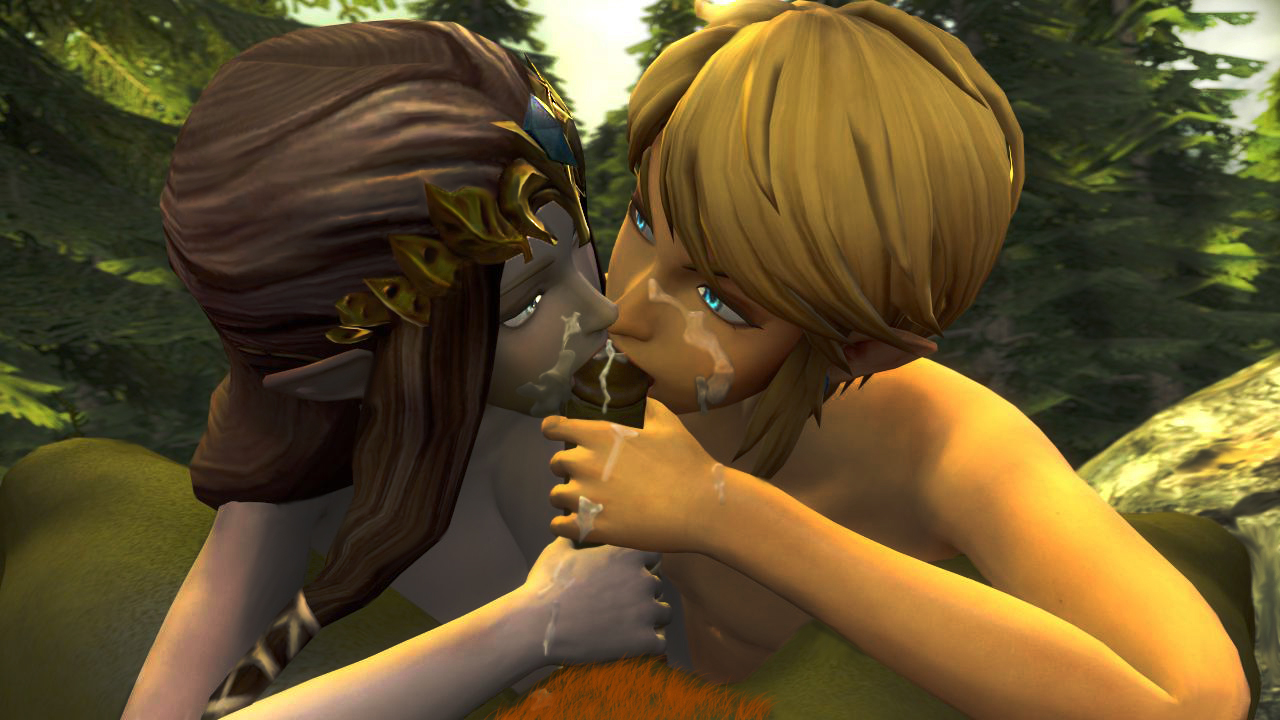 2boys, 3d, bisexual, cum, cum in mouth, facial, fellatio, female, ganondorf, green skin, hyrule warriors, link, link (hyrule warriors), male, nintendo, princess zelda, the legend of zelda, threesome, twilight princess, yaoi, zelda (twilight princess)
