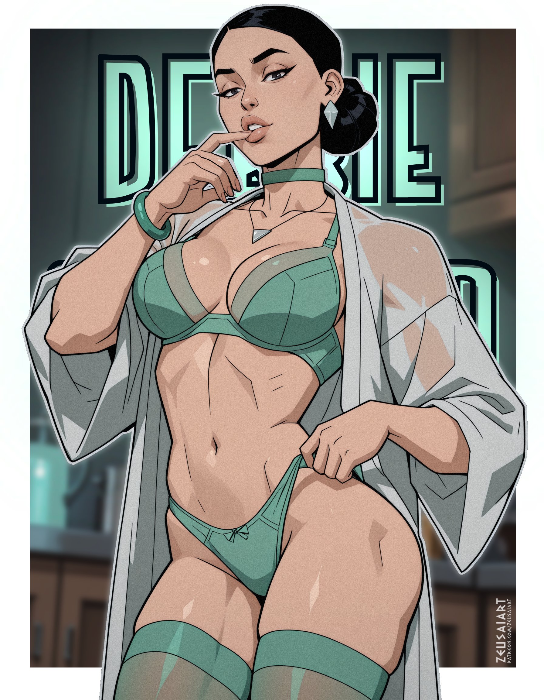 1girls, ai generated, asian milf, big lips, bimbo lips, black hair, cleavage, debbie grayson, female, female only, invincible, invincible (tv series), milf, revealing clothes, thick lips, zeusaiart