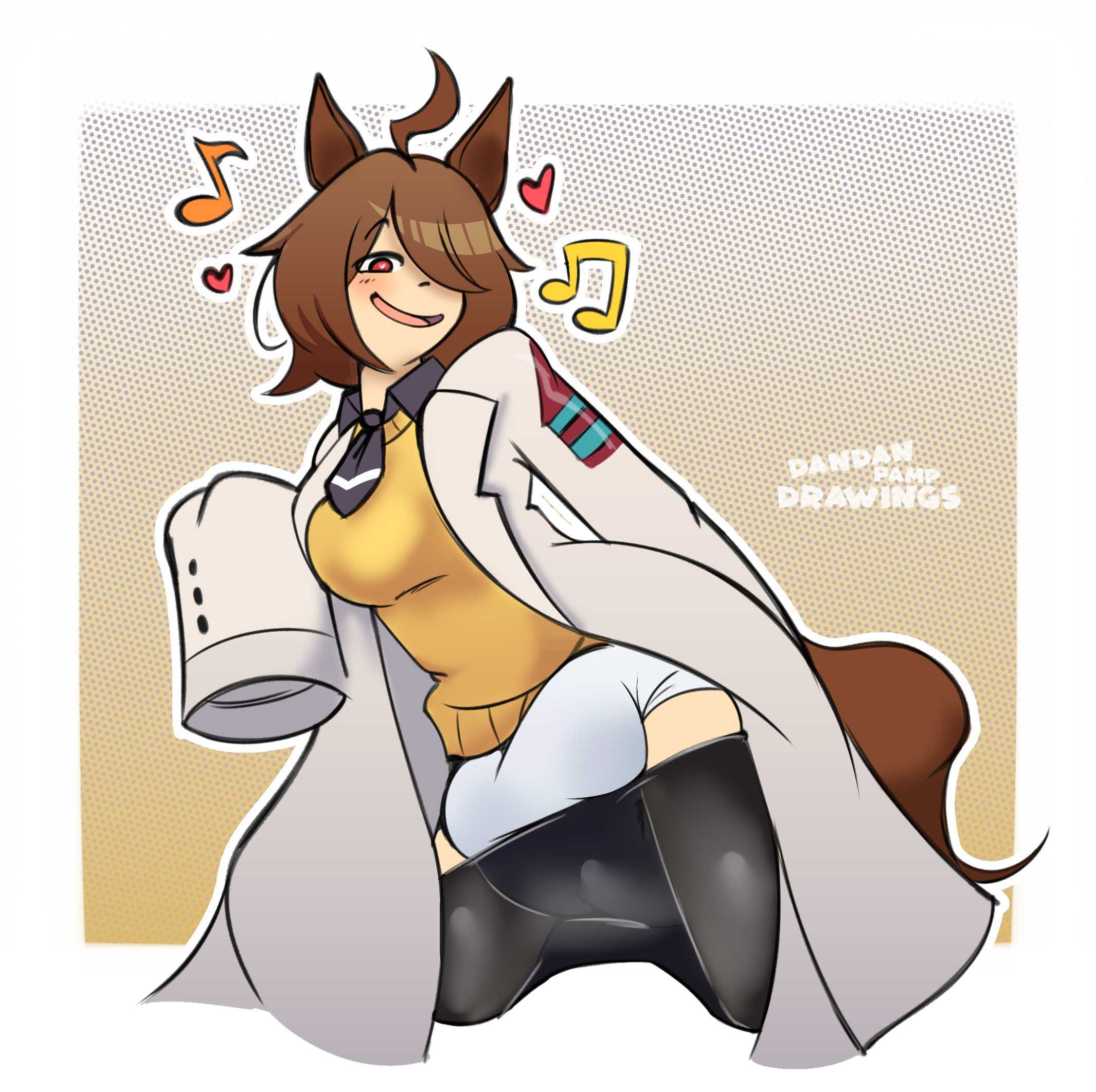 1girls, agnes tachyon (umamusume), diaper, female, horse ears, horse girl, solo, umamusume, umamusume pretty derby