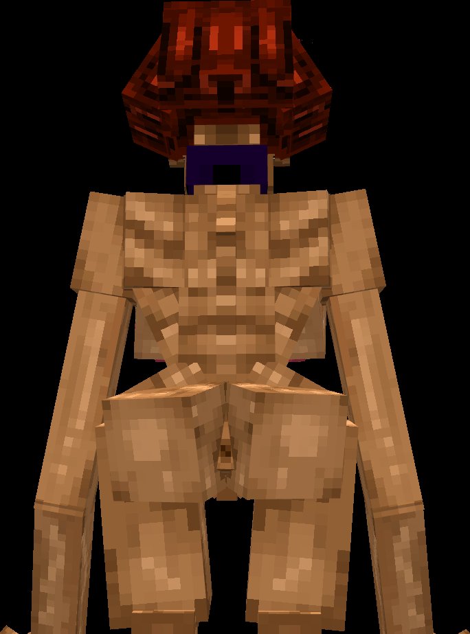 1girls 3d_model anus ass boney_hips cave_dweller choker dweller jenny_belle_(slipperyt) jenny_dweller long_arms minecraft monster_girl nude pixel_art thick_thighs