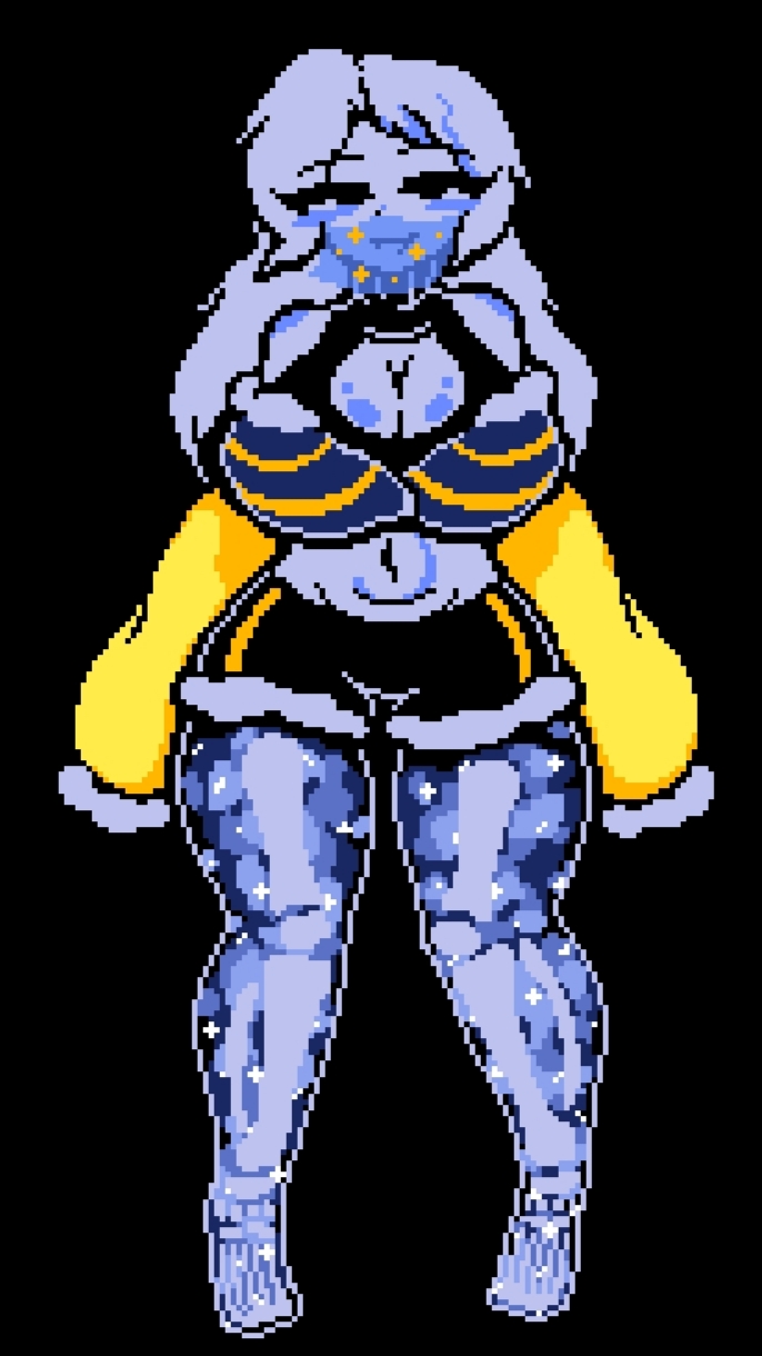 1gonth female female_only outertale outertale_sans pixel_art rule_63 sans sans_au space star tagme